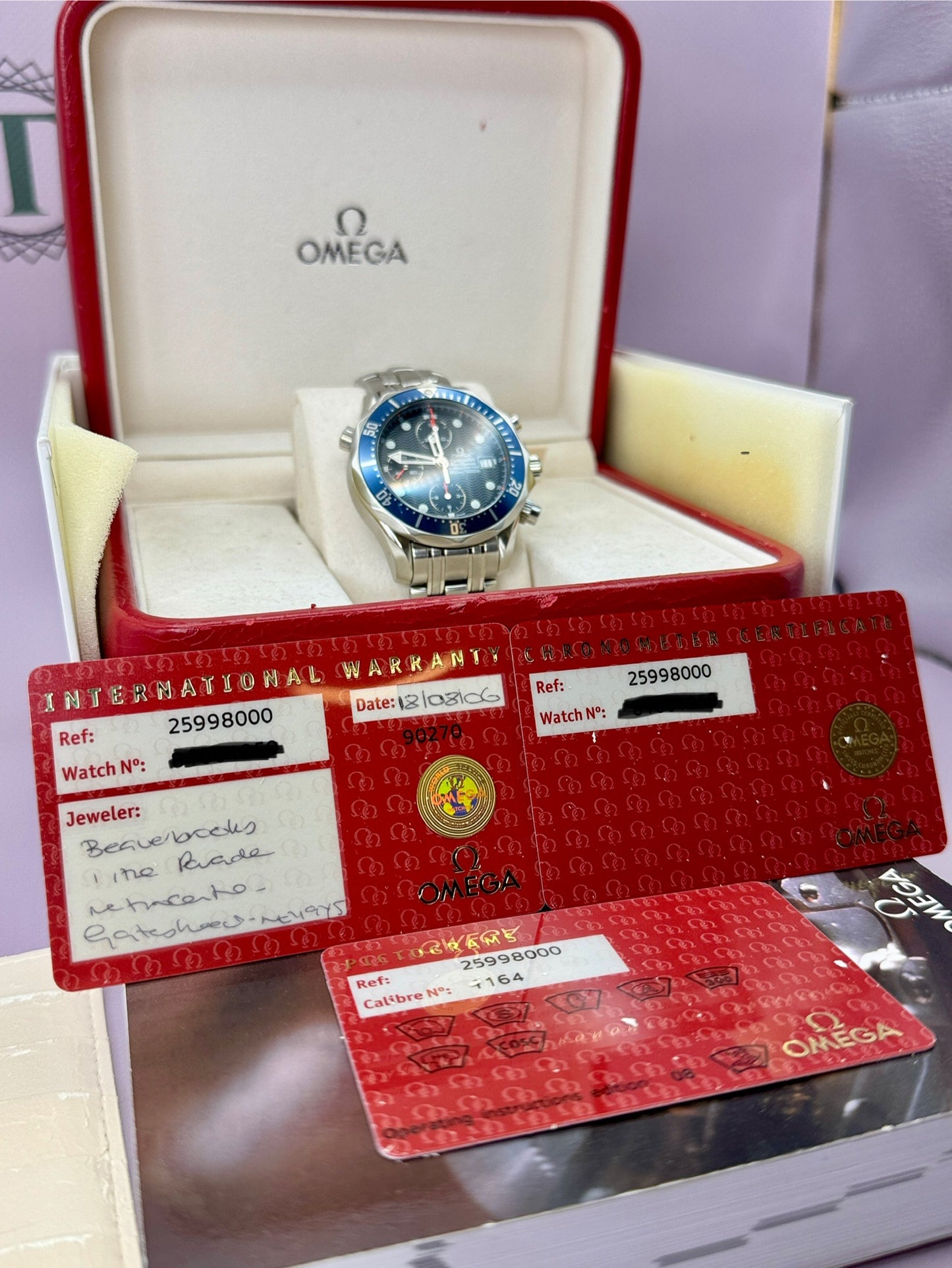 2006 OMEGA Seamaster Chronograph - 41mm - 2599.80.00 - *Serviced* - Full Set