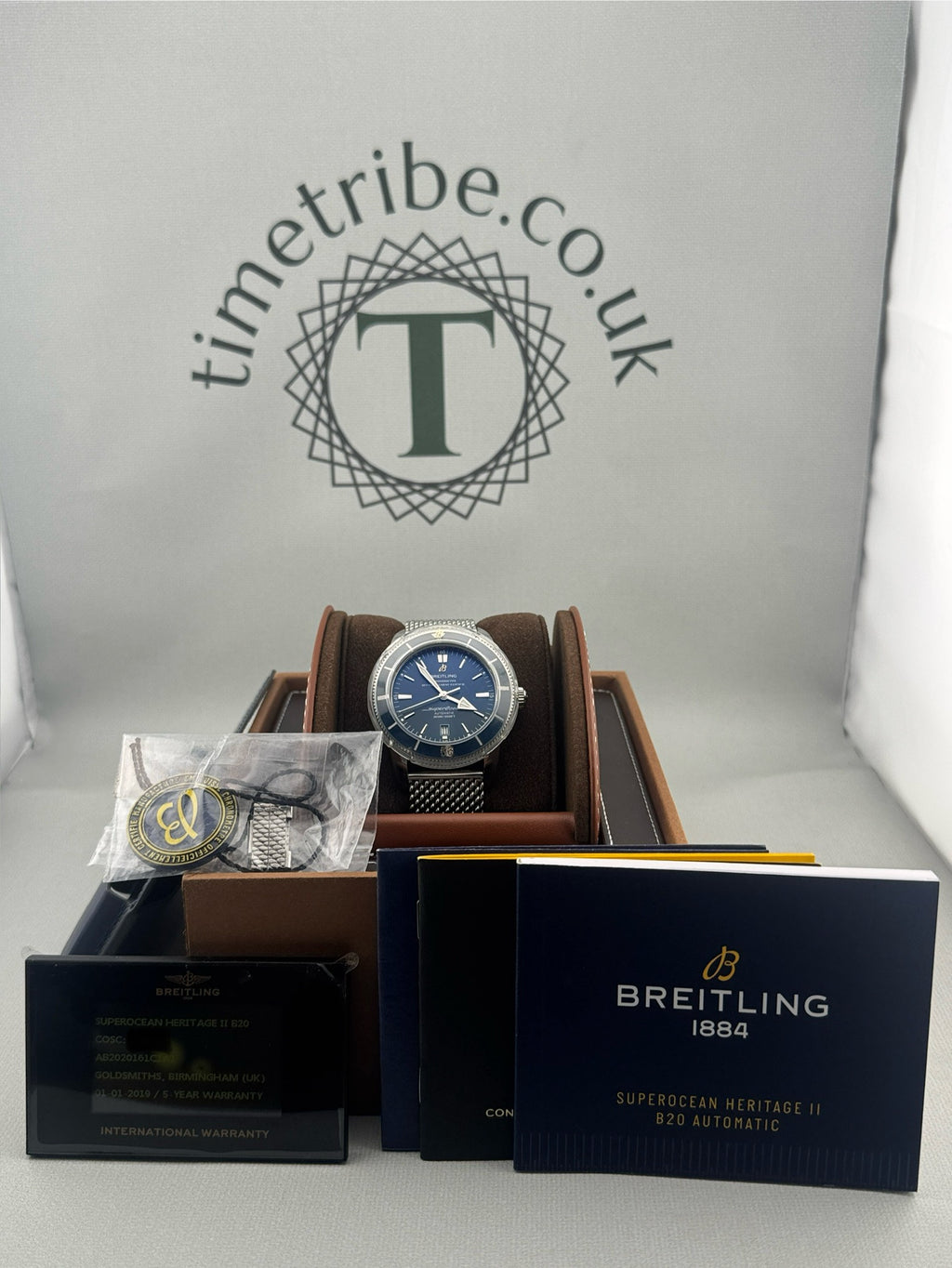 2019 Breitling Superocean Heritage B20 AB2020 46mm Full Set Part X/Finance Poss