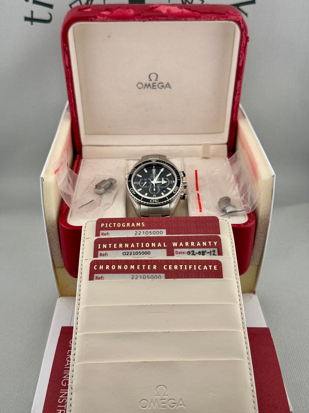 Omega SeaMaster Planet Ocean 45mm 2210.50 Auto Full Set PX and Finance Poss