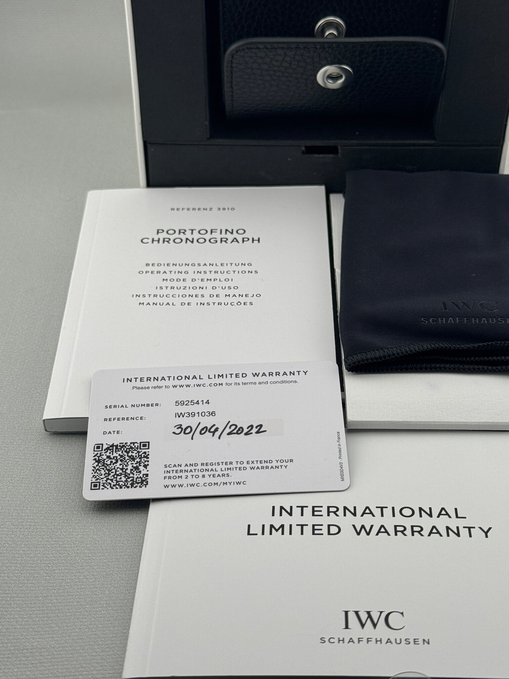 2022 IWC PORTOFINO Chronograph IW391306 42mm Full Set Px & Finance Poss