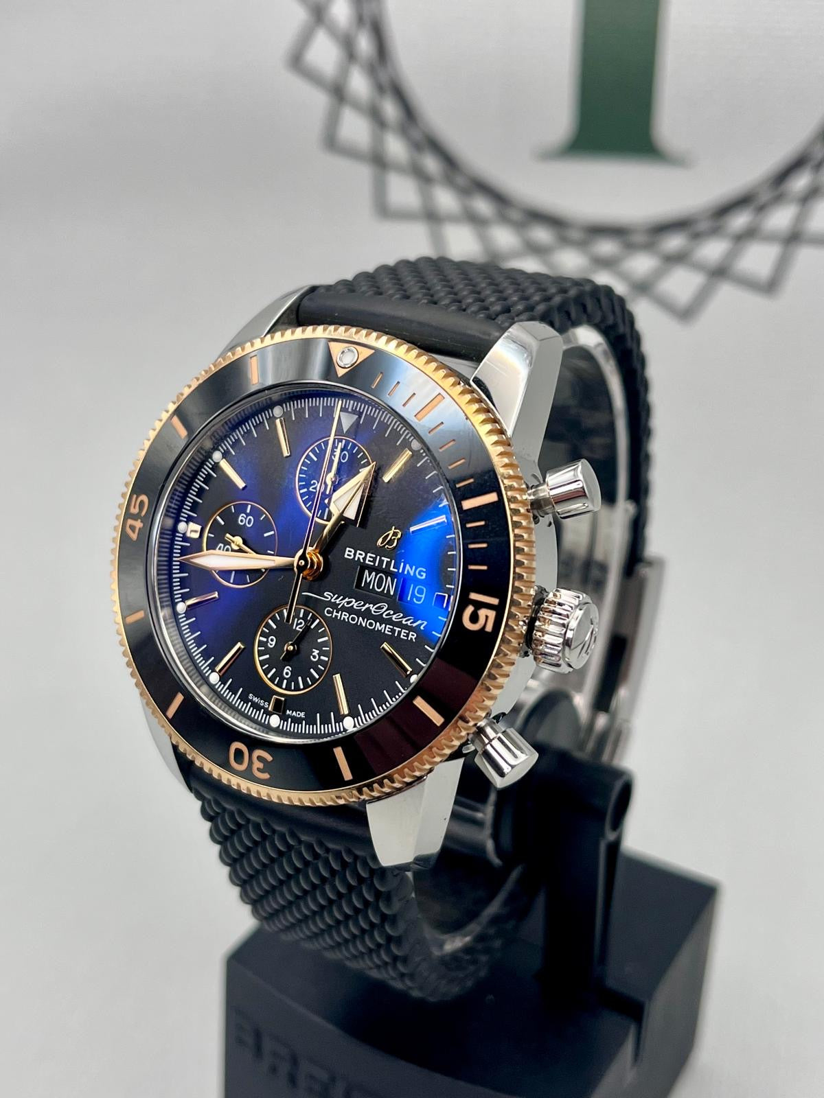 2021 Breitling SuperOcean Heritage II Steel & Rose Gold U13313 Full Set PX Welcome
