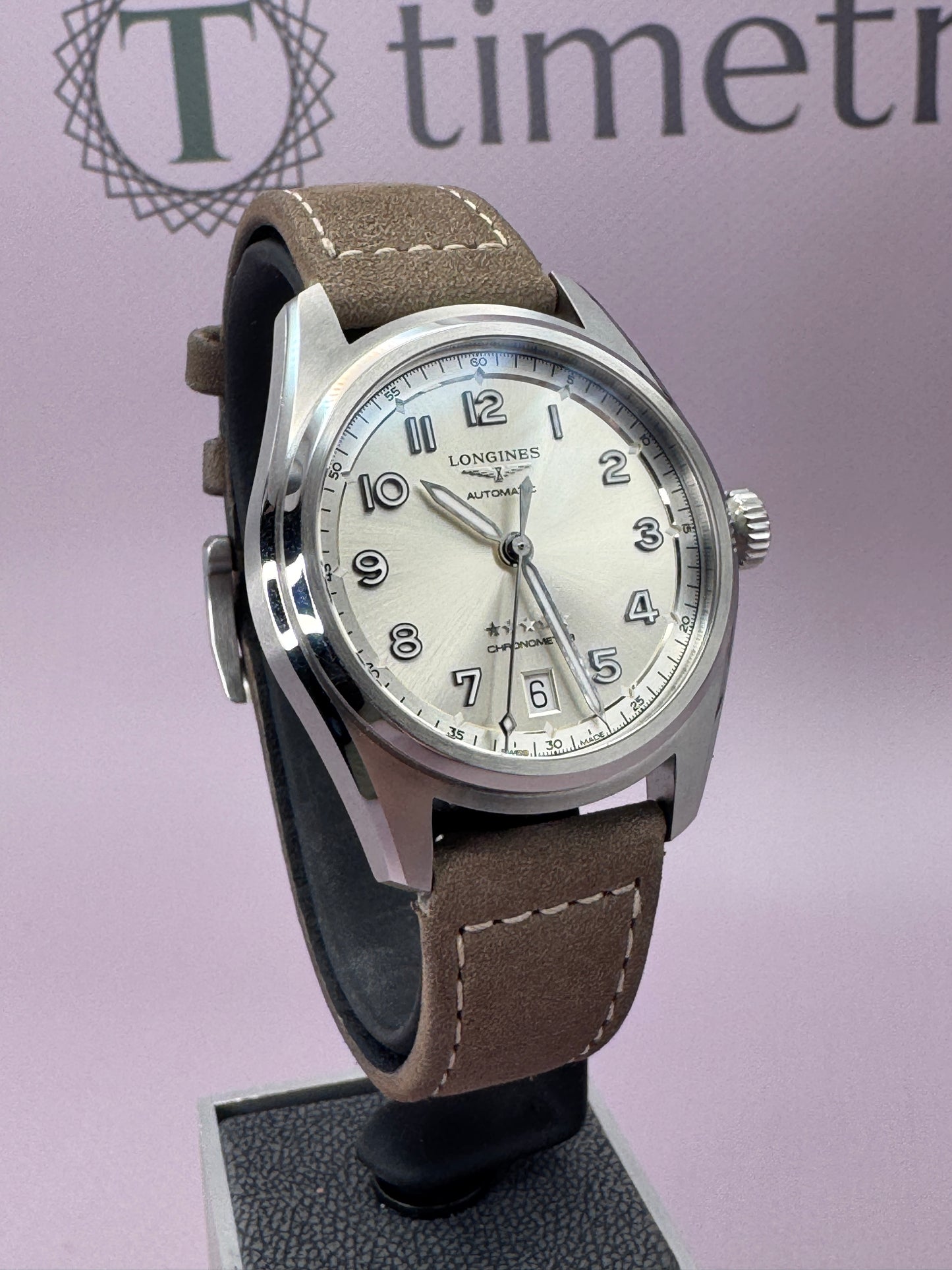 2025 *UNWORN* Longines Spirit Chronometer 37mm Champagne Dial -L34104632