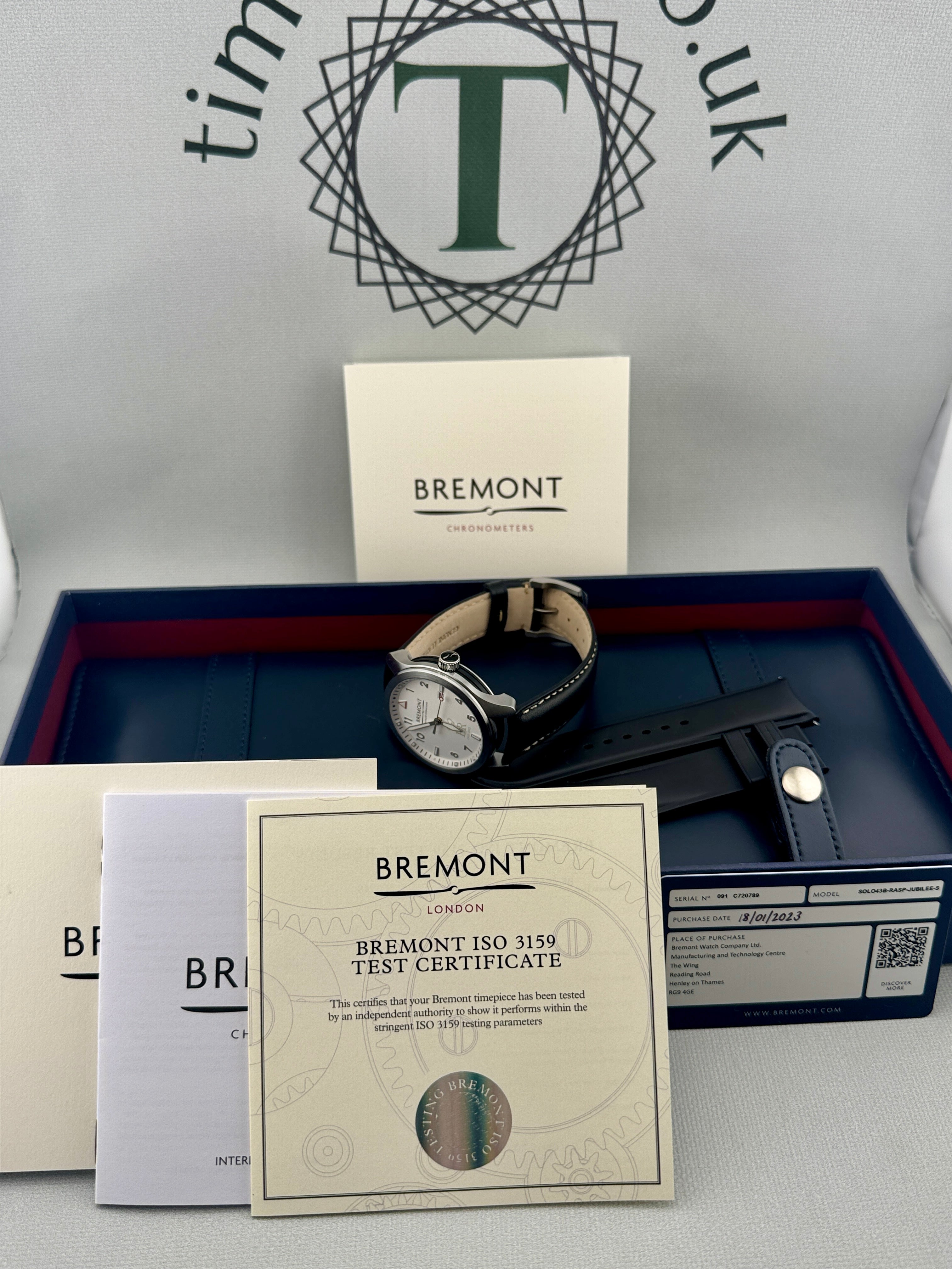 2023 BREMONT SOLO43B-RASP-JUBILEE-S Ltd Ed Full Set PX Welcome