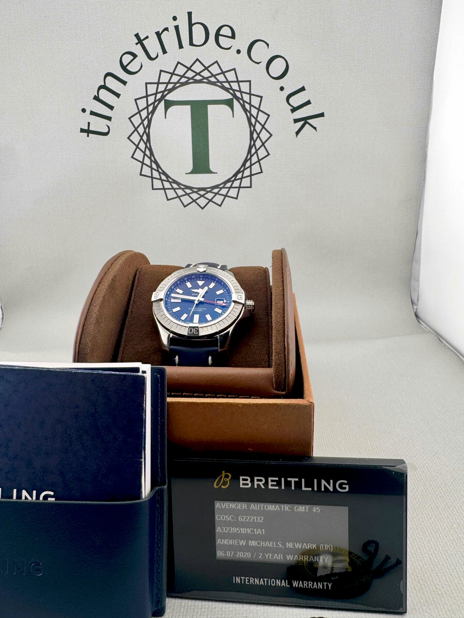 2020 Breitling Avenger GMT 45mm  A32395  Full Set  Px Welcome