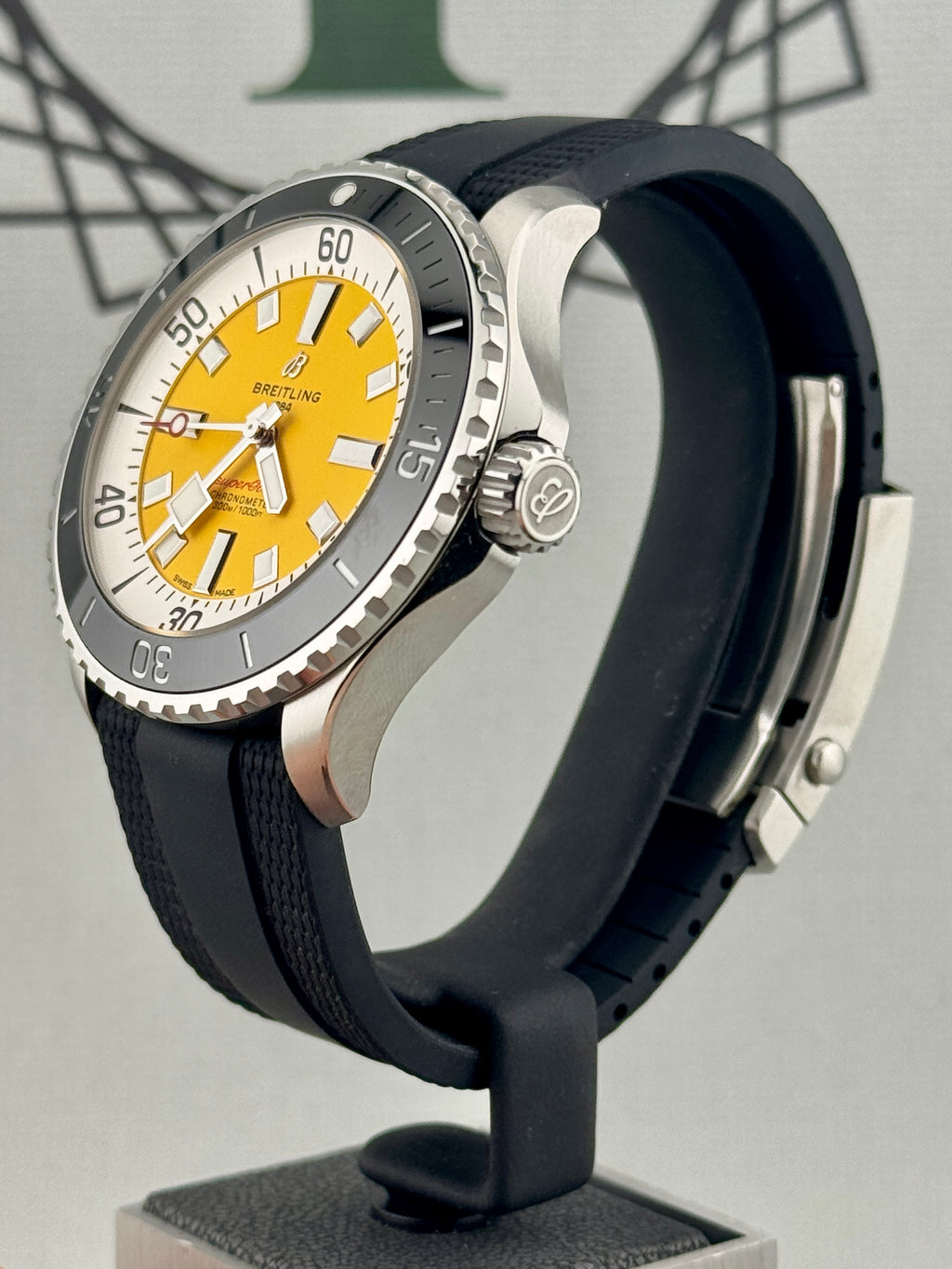 2026 Breitling Superocean 1 of 500 46mm Yellow Dial A17378 Full Set PX Poss