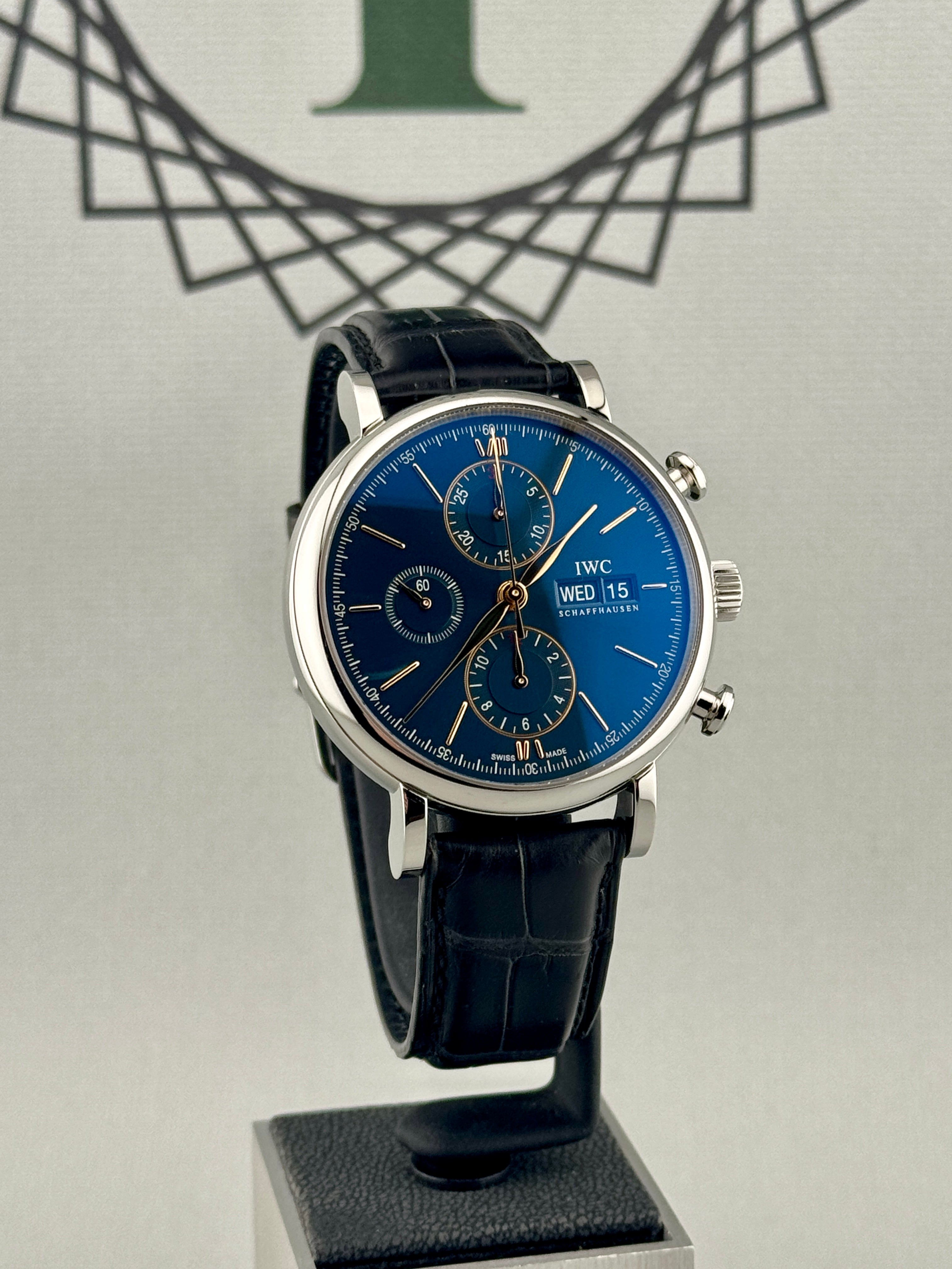 2022 IWC PORTOFINO Chronograph IW391306 42mm Full Set Px & Finance Poss
