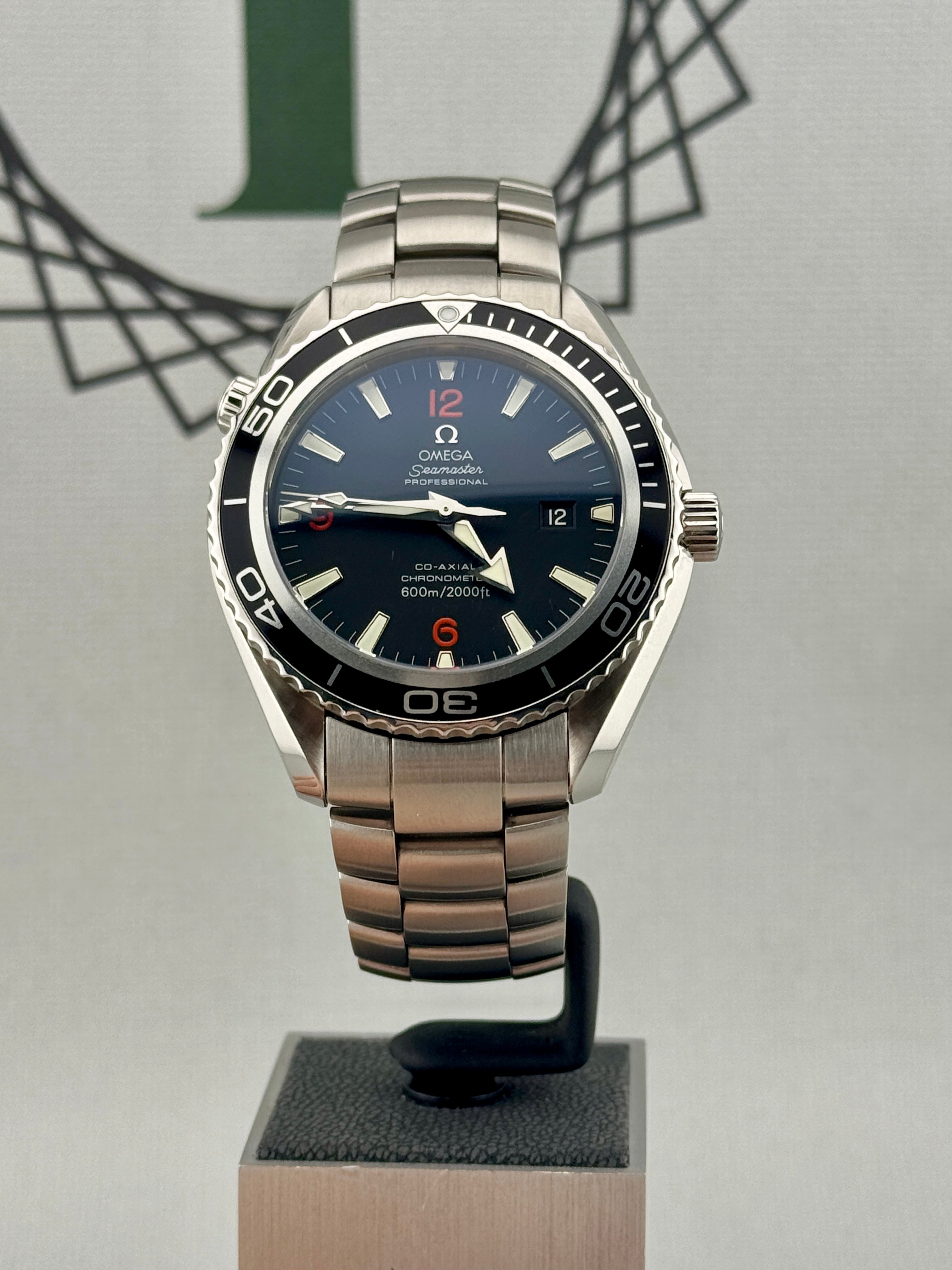 Omega Seamaster Planet Ocean 2200.51 Co Axial 600m Watch Full Set PX/Finance Pos