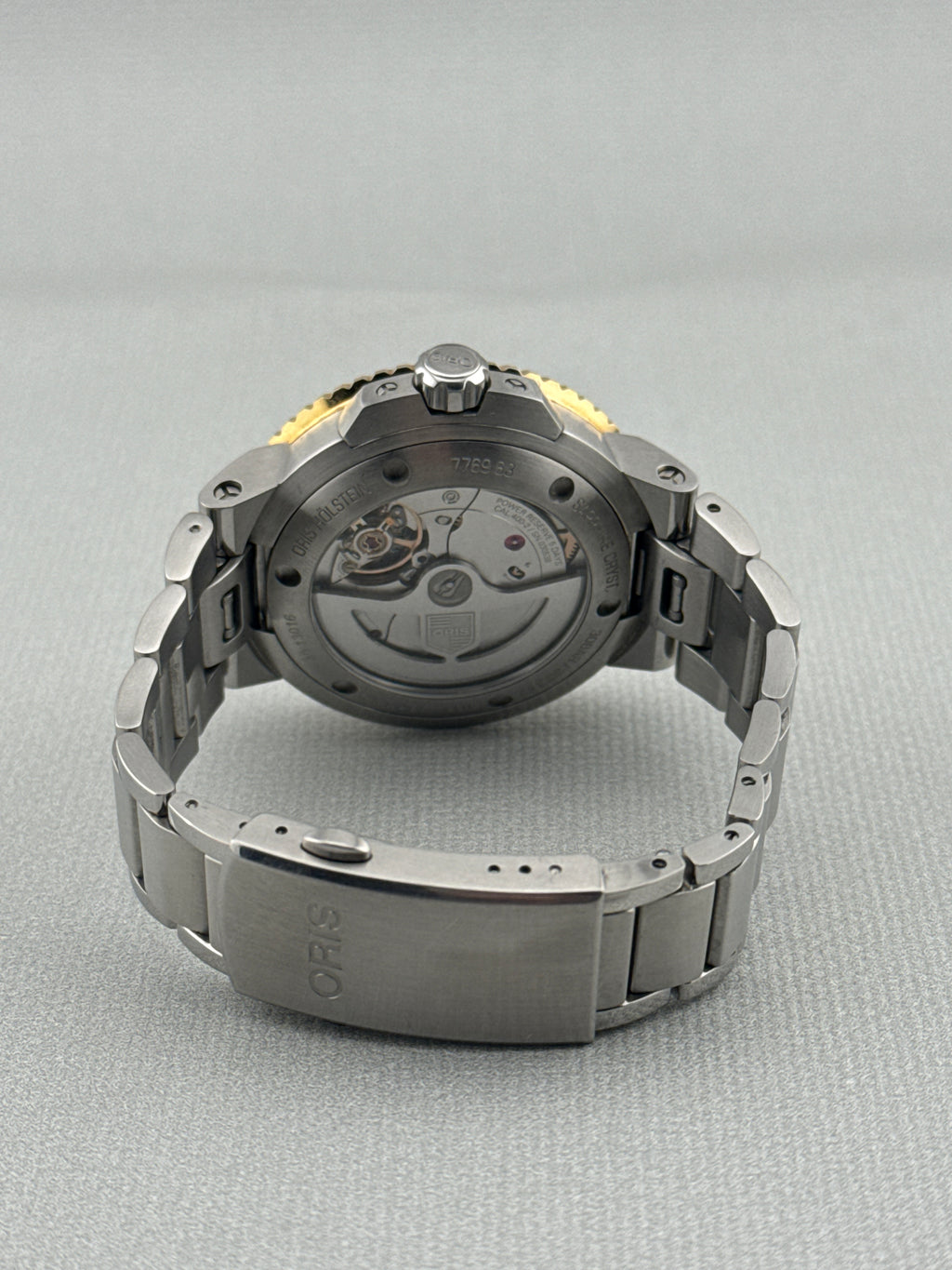 2024 Oris Mens Aquis Date Steel & Gold Auto Calibre 400 Blue 41.5mm Full Set