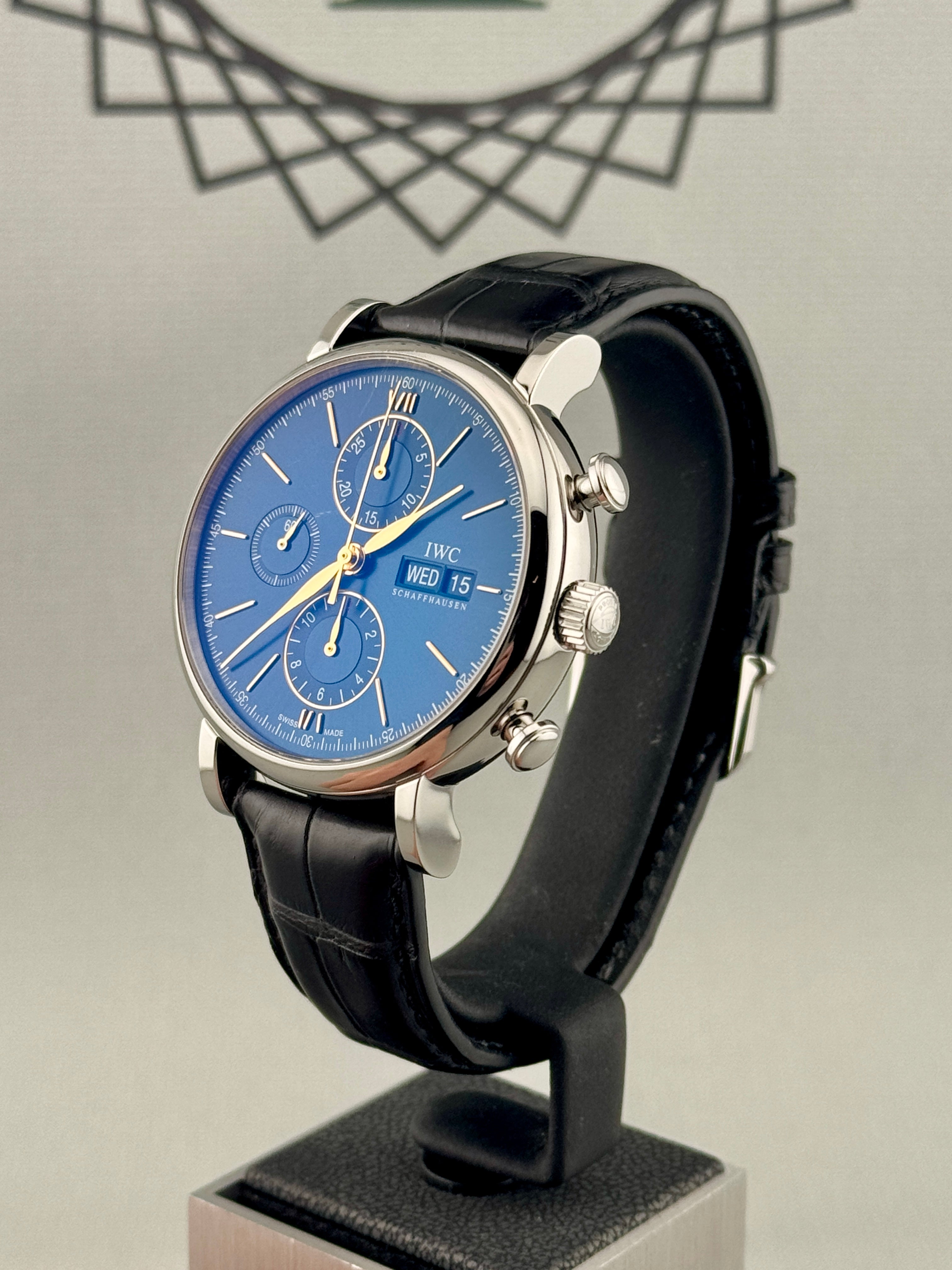 2022 IWC PORTOFINO Chronograph IW391306 42mm Full Set Px & Finance Poss