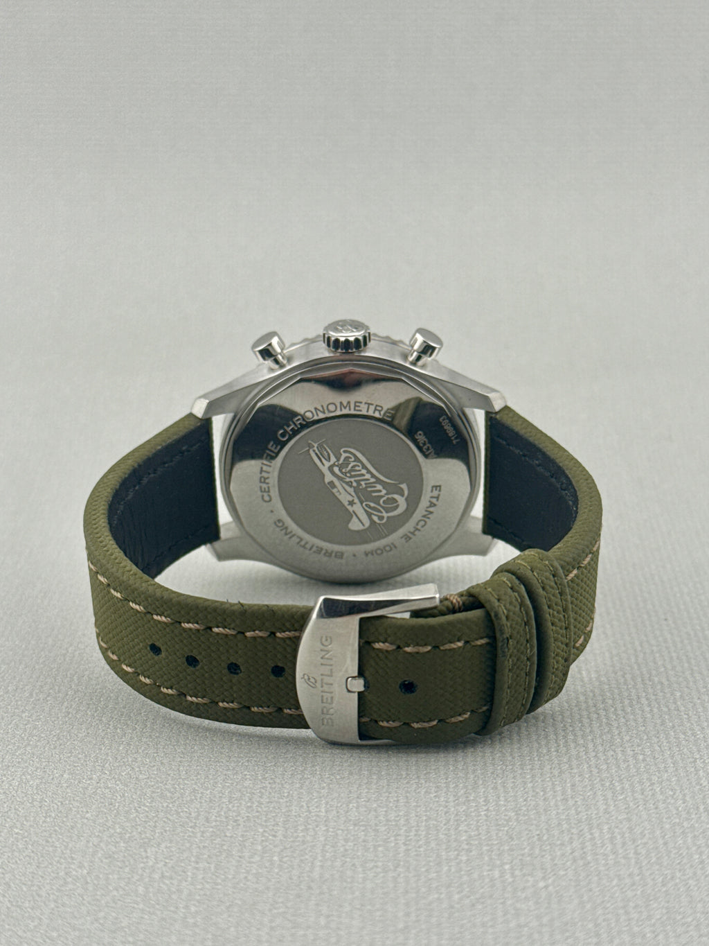 2022 Breitling Aviator 8 Curtiss Warhawk Chrono 43mm Green Dial A13316 Full Set