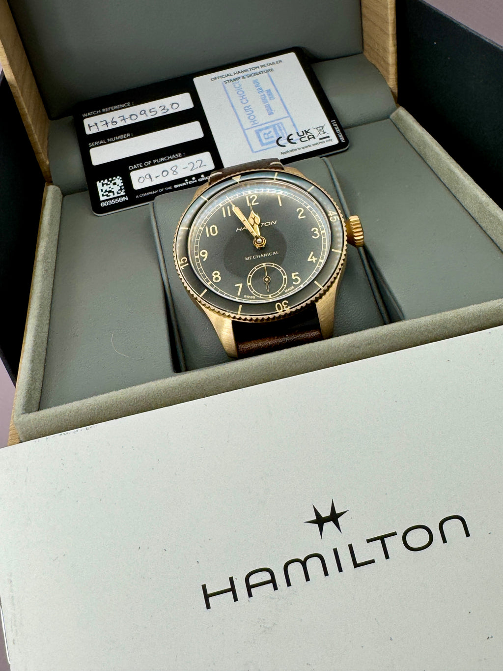2022 Hamilton Khaki Aviation Pilot Pioneer - H76709530 - 43mm - Bronze - Full Set - TimeTribe