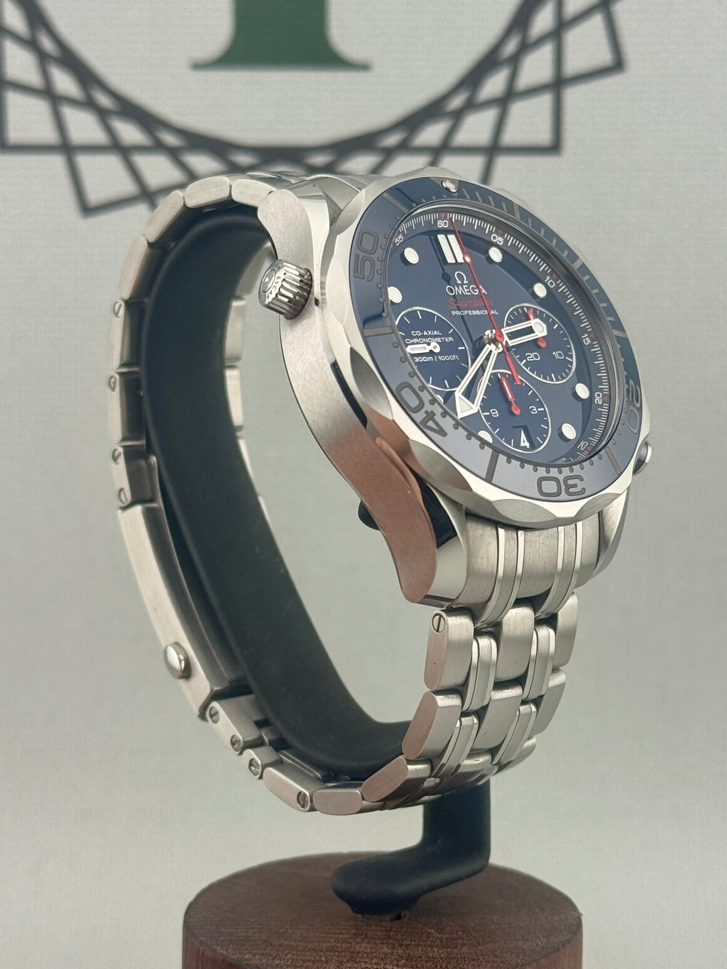 2017 Omega Seamaster Diver 300 Chrono 44mm 212.30.44.50.03.001 Full Set PX Poss