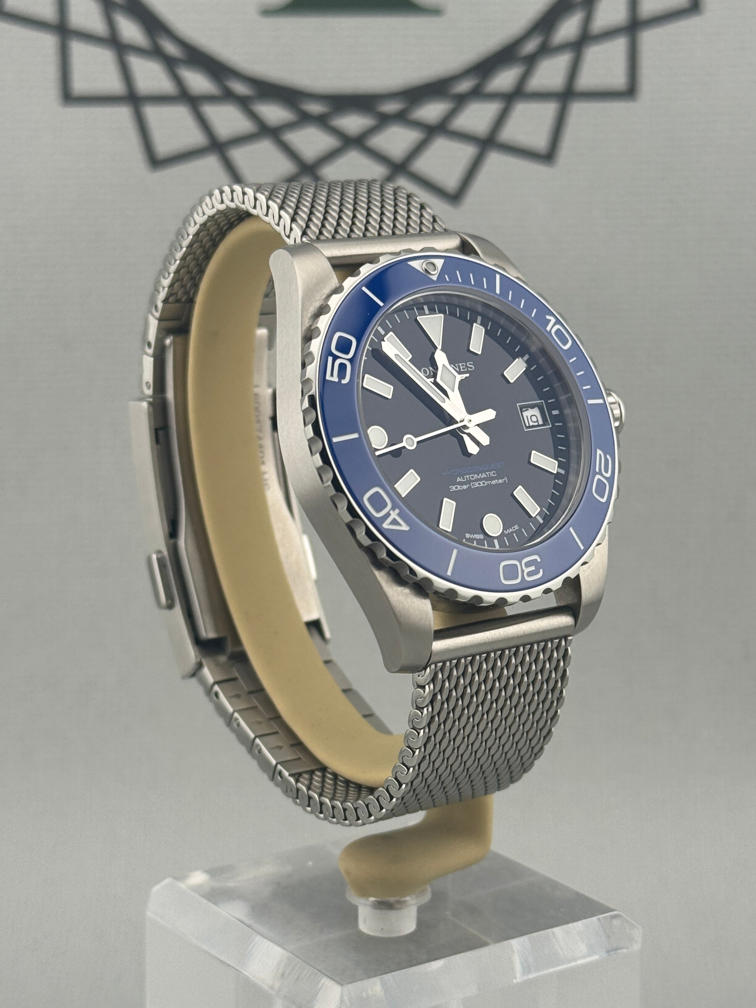 2026 Longines Hydroconquest Auto 39mm L3.779.4.90.6 Full Set + Warranty to 2031