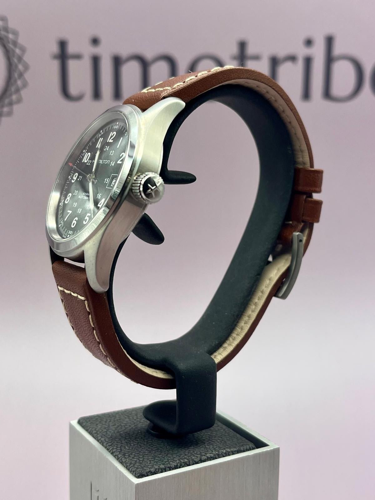 Hamilton Khaki Field Men's Watch Brown Leather Strap - H70455533 - 38mm - TimeTribe