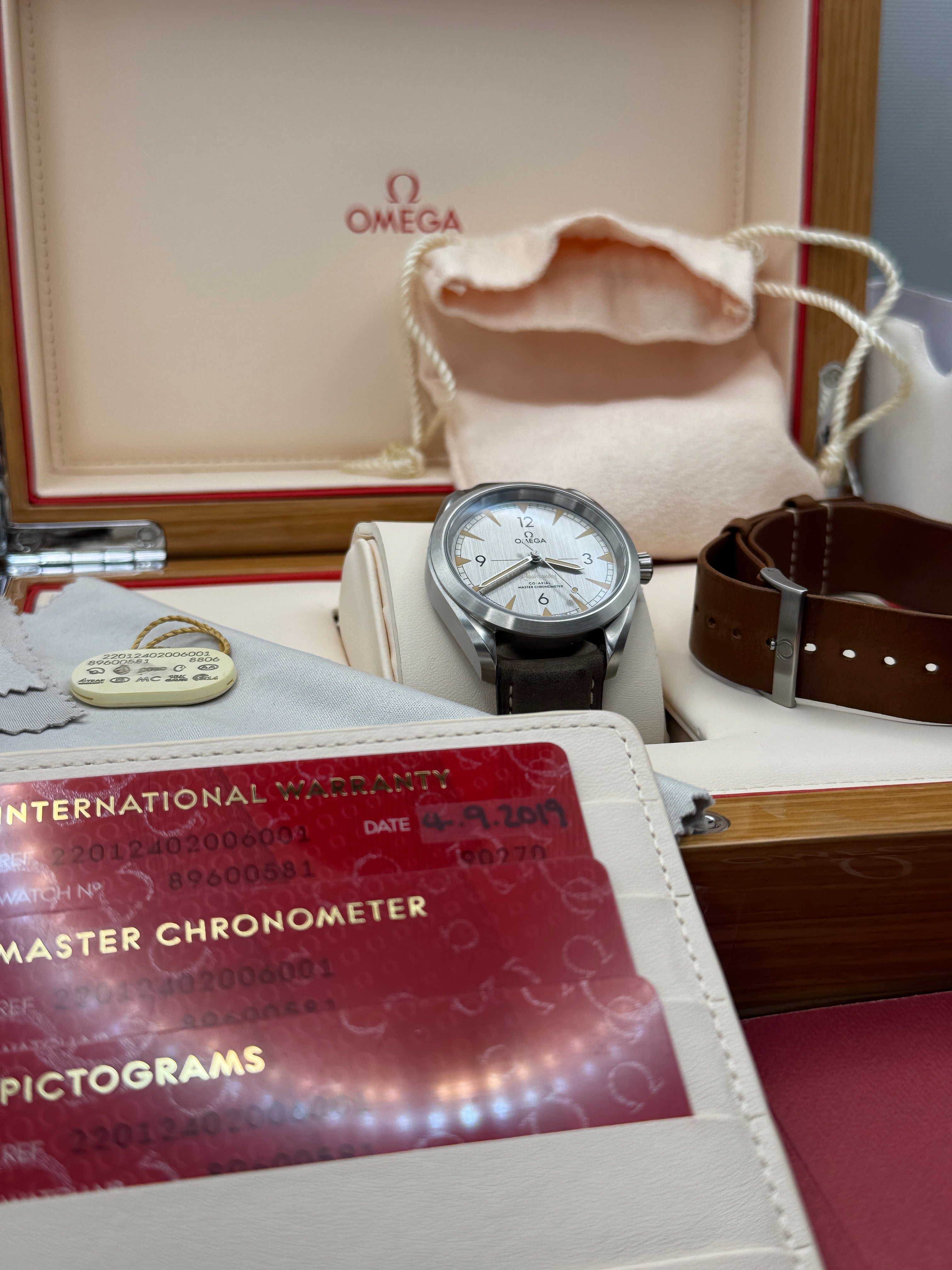 Omega Seamaster Railmaster 40mm 220.12.40.20.01.001 Full Set+ PX Welcome