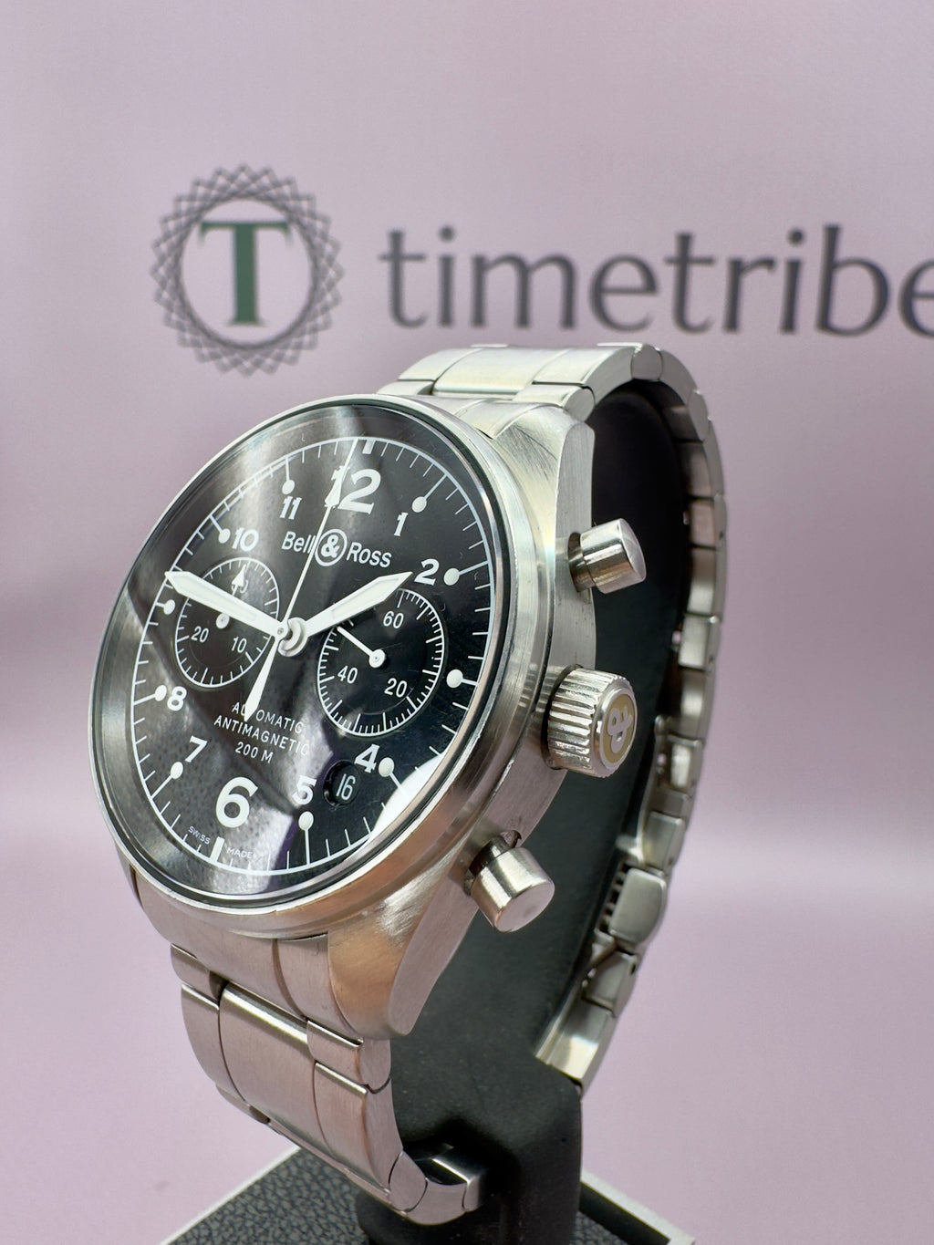 Bell＆Ross Men's Watch - Vintage 126 BR126 - 41mm - Chronograph - TimeTribe