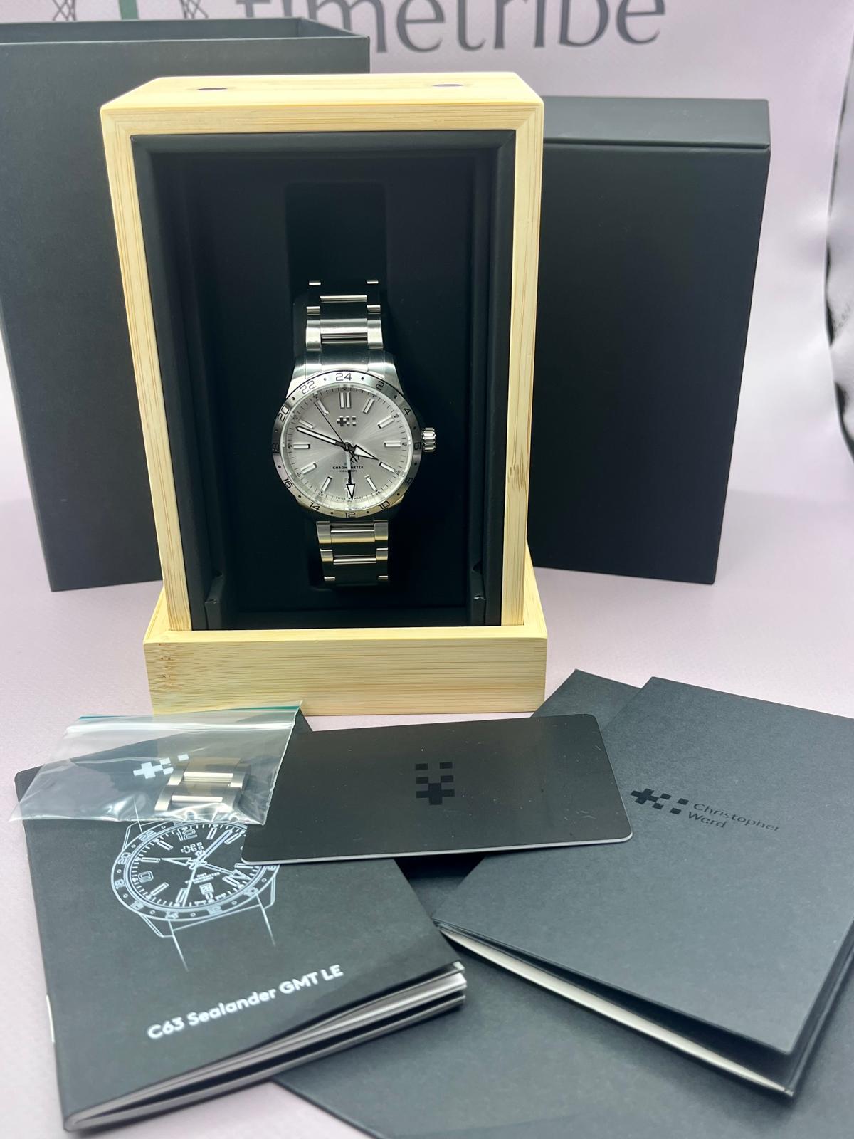 2024 Christopher Ward C63 Sealander GMT Sp.Ed. 1 of 50 - 39mm - Full Set T timetribe (39) - TimeTribe