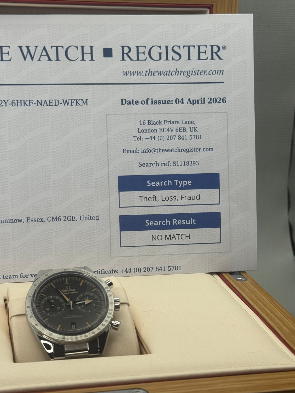 2024 OMEGA Speedmaster '57 Chrono 332.10.41.51.01.001 40.5mm Full Set