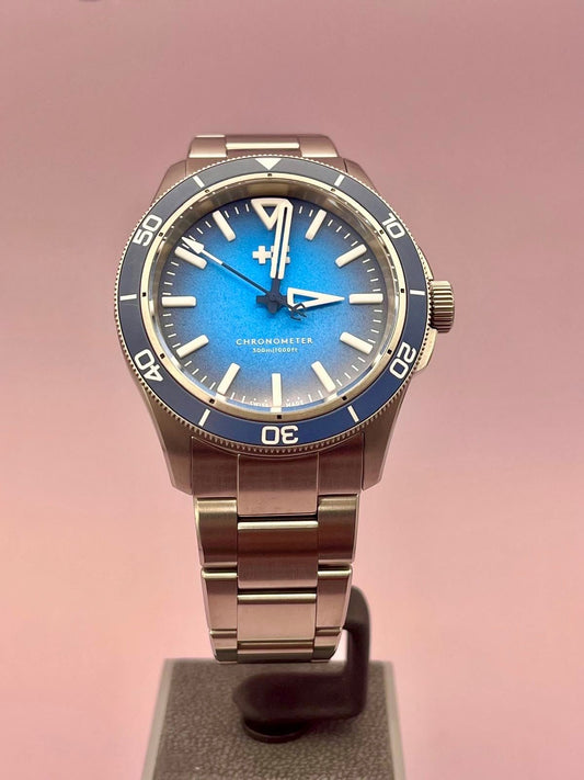 2025 Christopher Ward C60 Trident Lumiere Blue - 41mm - Titanium - Full Set - TimeTribe