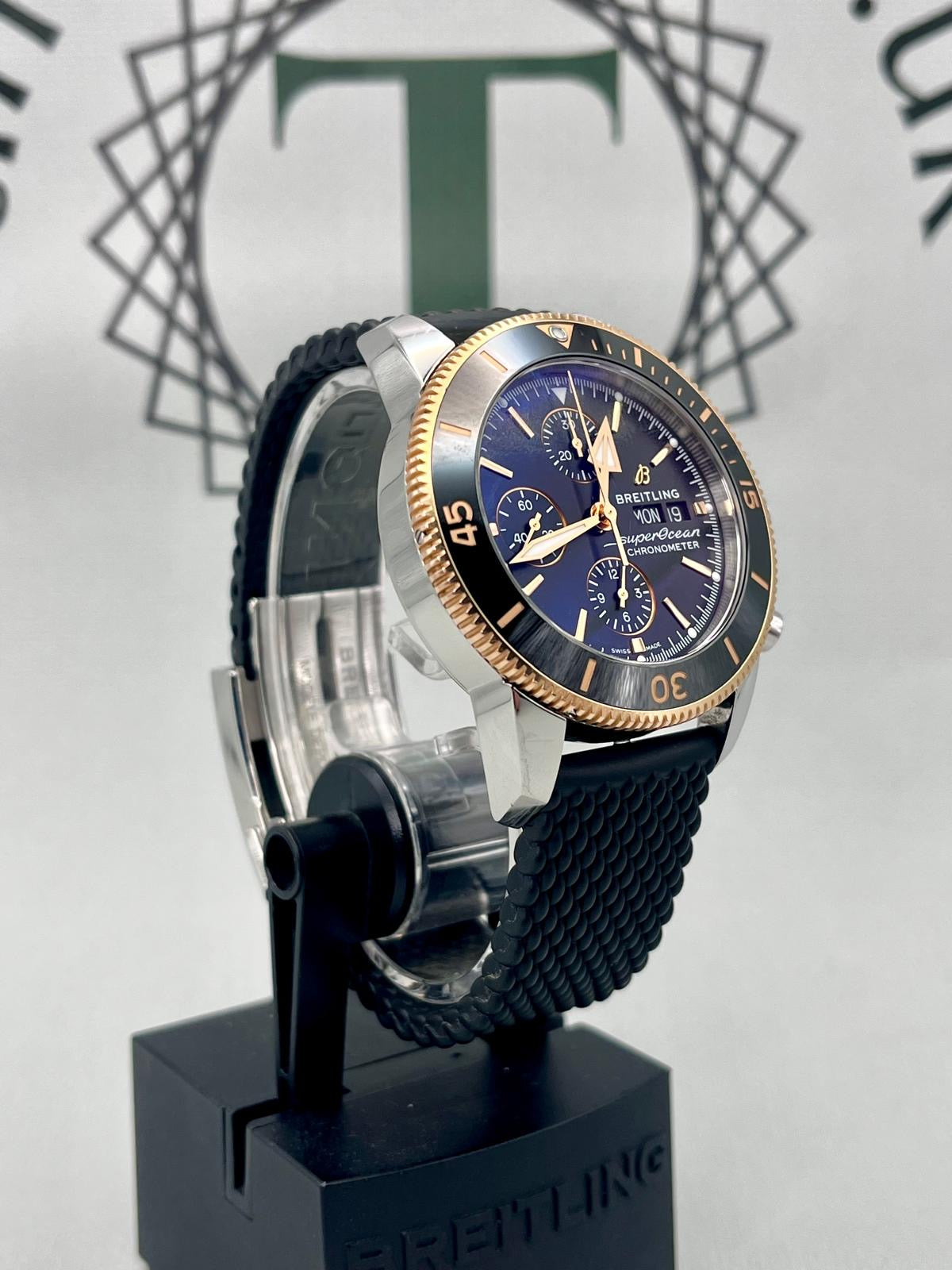 2021 Breitling SuperOcean Heritage II Steel & Rose Gold U13313 Full Set PX Welcome
