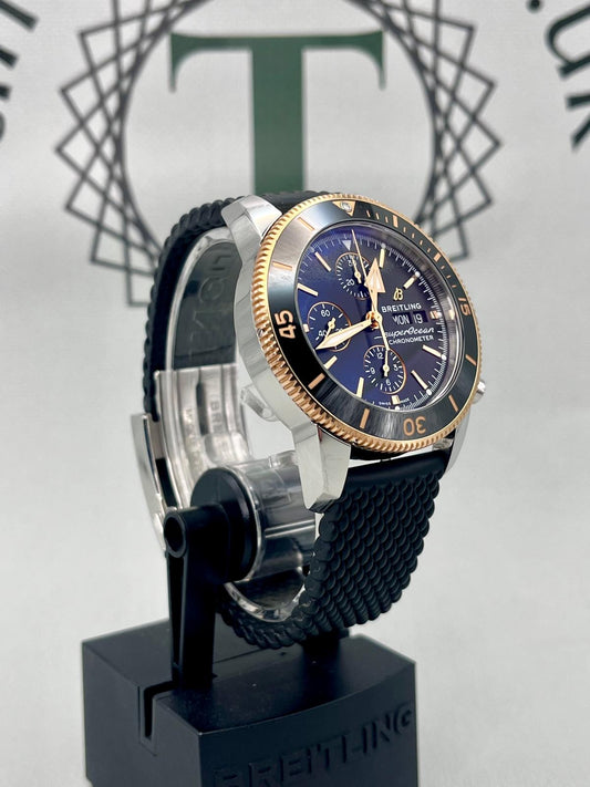 2021 Breitling SuperOcean Heritage II Steel & Rose Gold U13313 Full Set PX Welcome