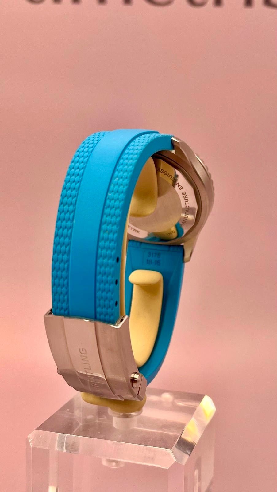 2022 Breitling Superocean A17377 Turquoise Dial - 36mm - Full Set - Rare Dial - TimeTribe