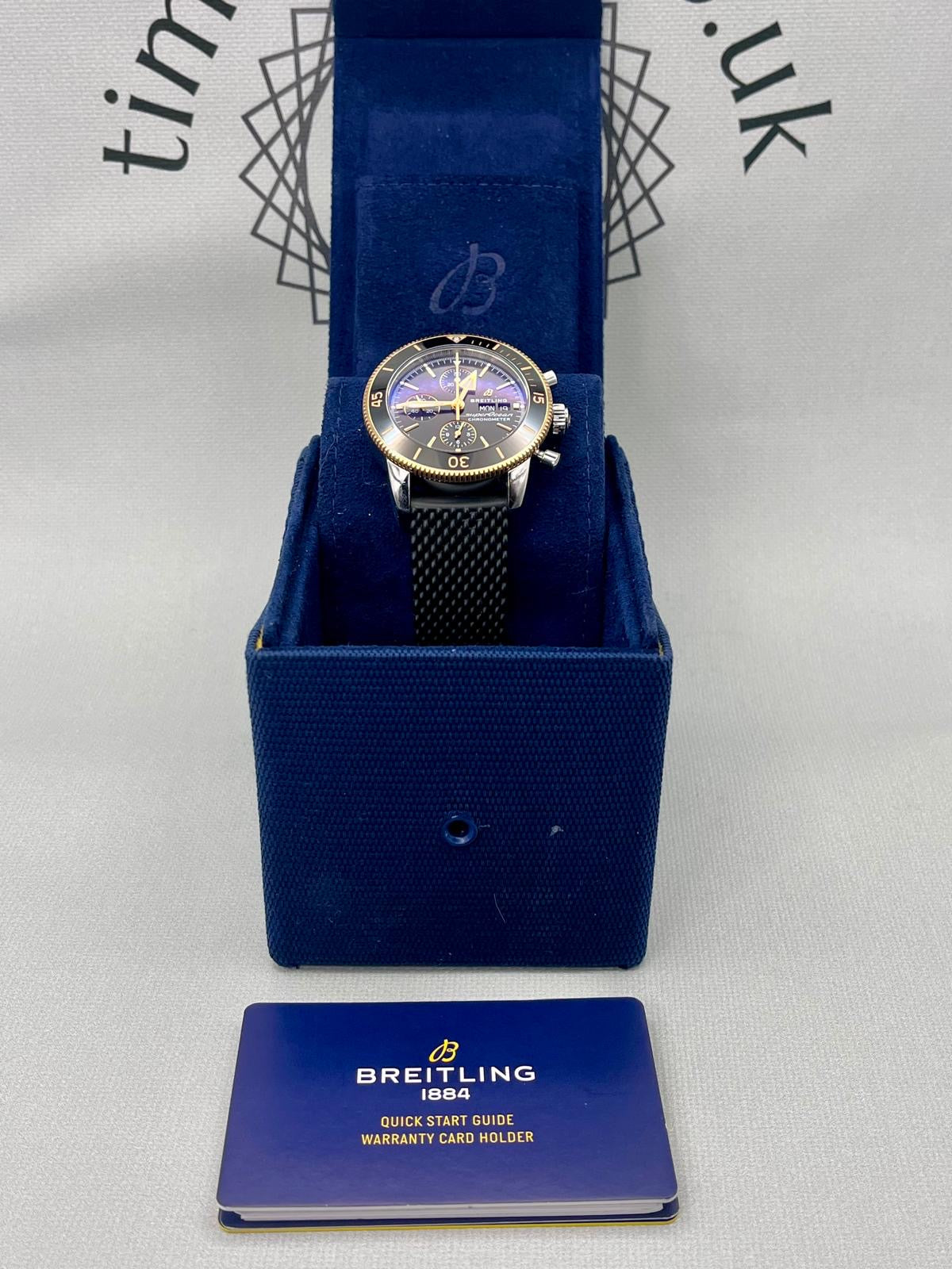 2021 Breitling SuperOcean Heritage II Steel & Rose Gold U13313 Full Set PX Welcome