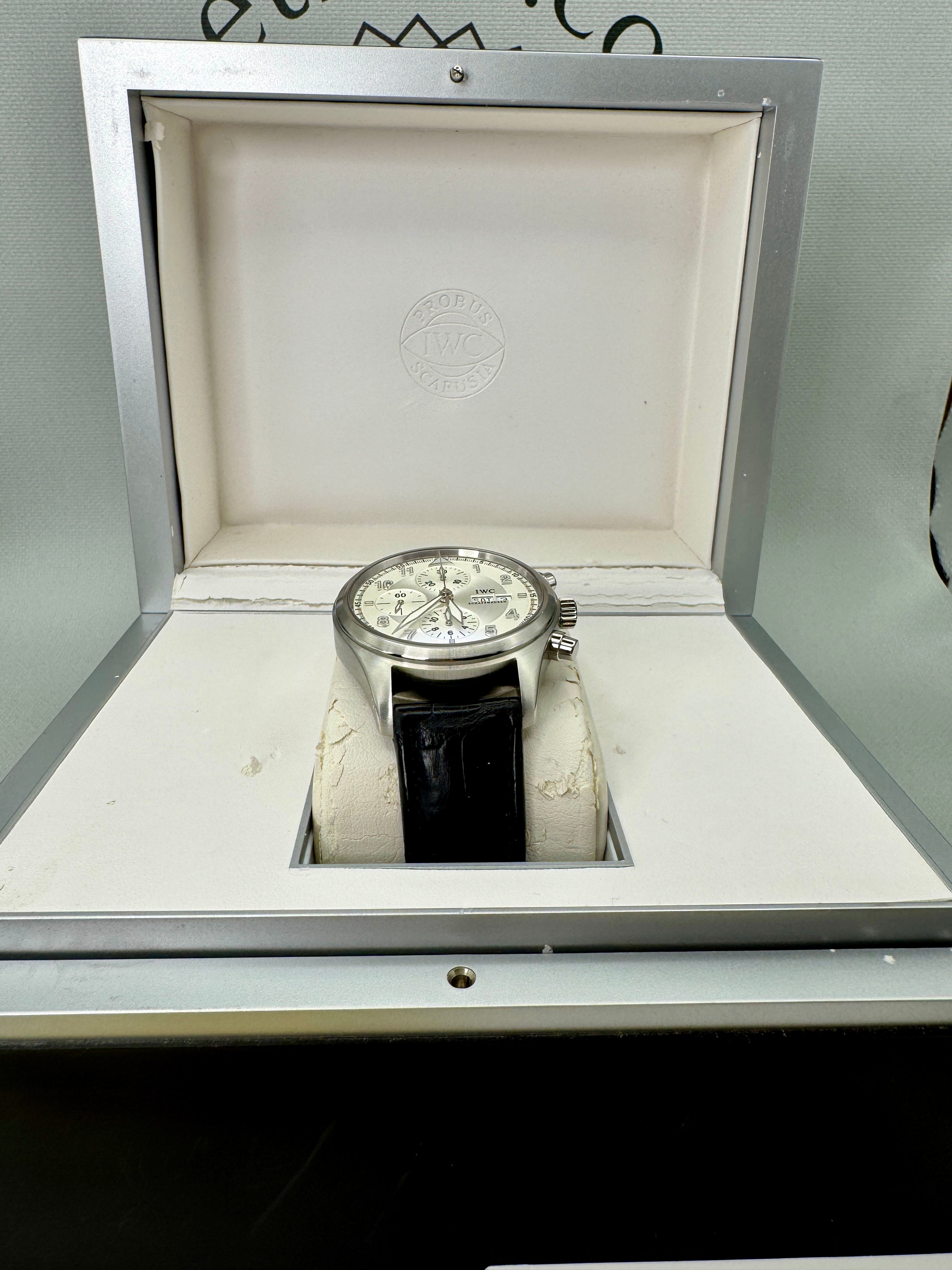 IWC Pilot Spitfire Chrono 42mm IW371702 MINT Full Set & Serviced