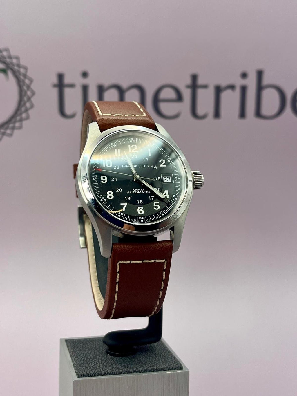 Hamilton Khaki Field Men's Watch Brown Leather Strap - H70455533 - 38mm - TimeTribe