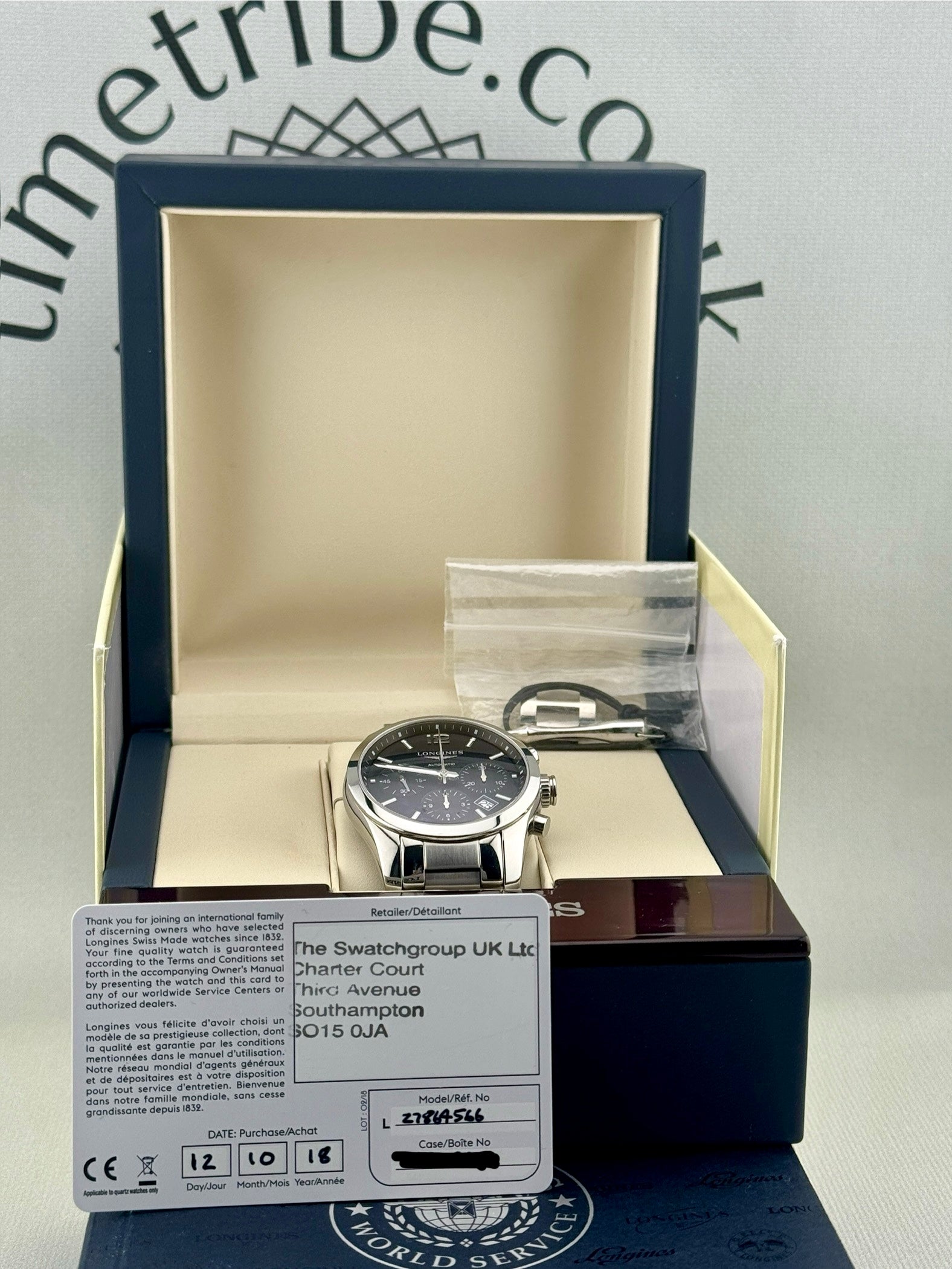 2018 Longines Conquest Chrono 41mm L2.786.4.56.6 Full Set PX Welcome