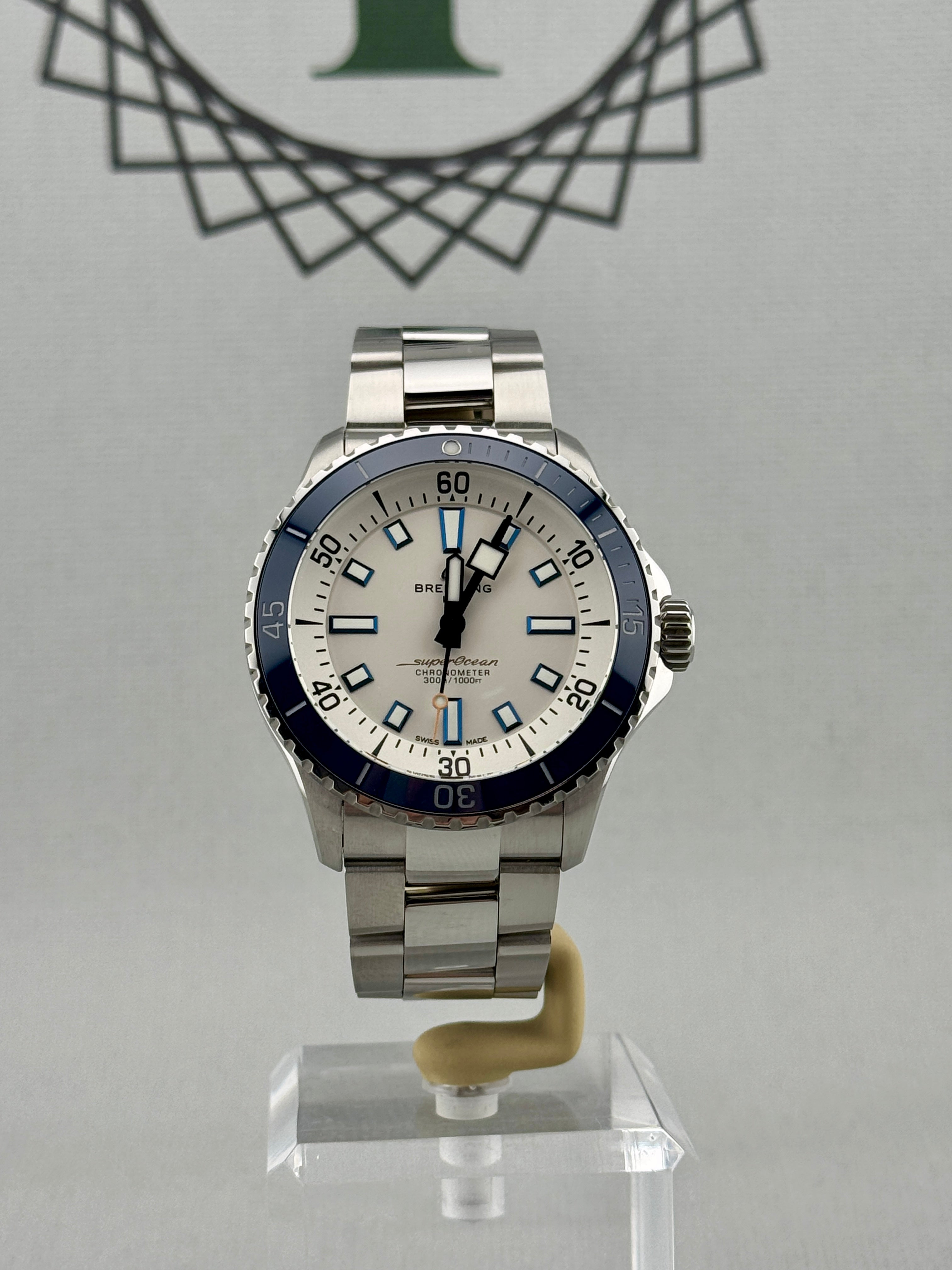 2022 Breitling Super Ocean 42mm A17375 Full Set PX & Finance Availalble
