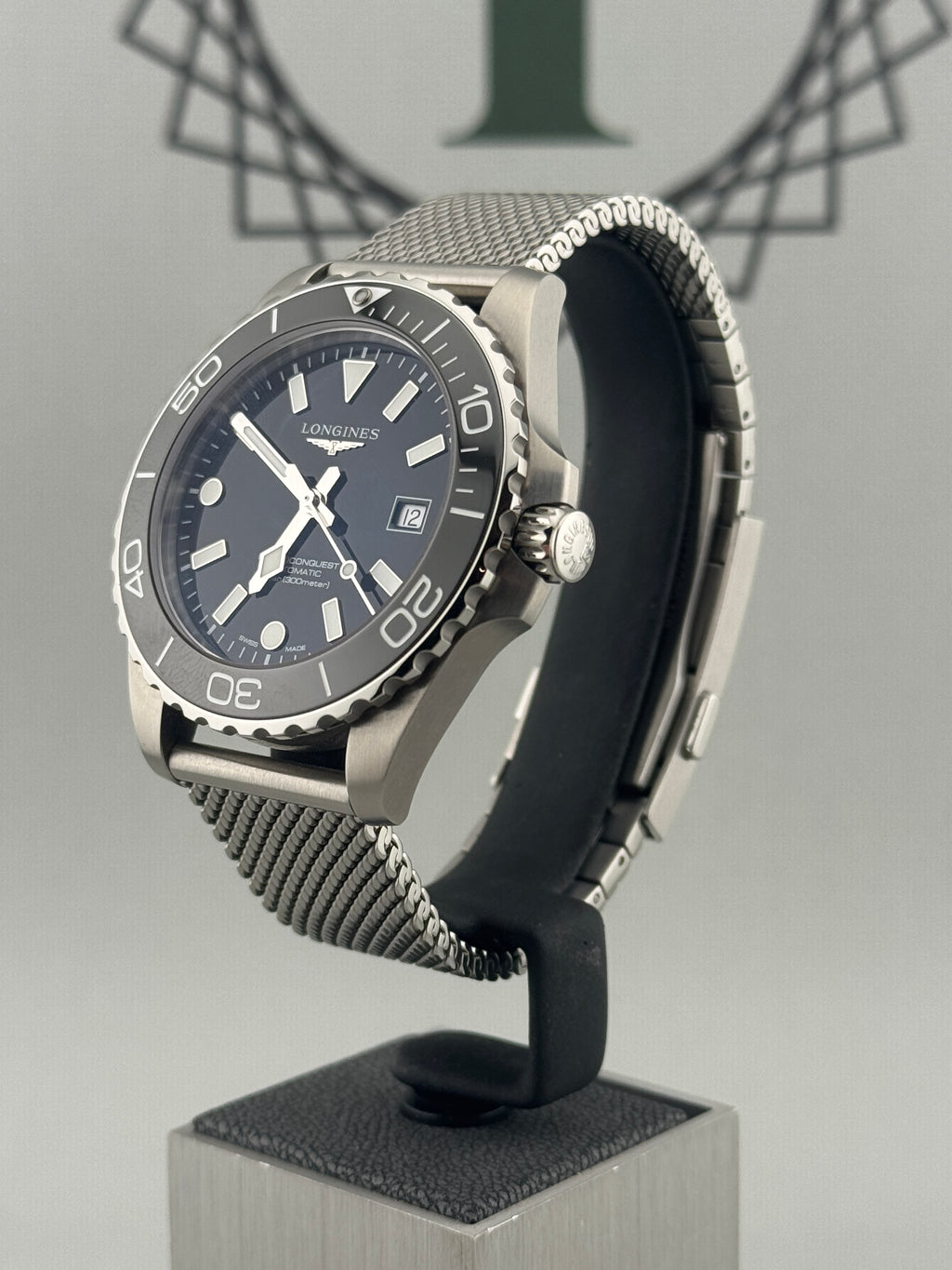 2026 Longines Hydroconquest Auto Black 42mm L3.788.4.70.6 Full Set + Warranty to 2031