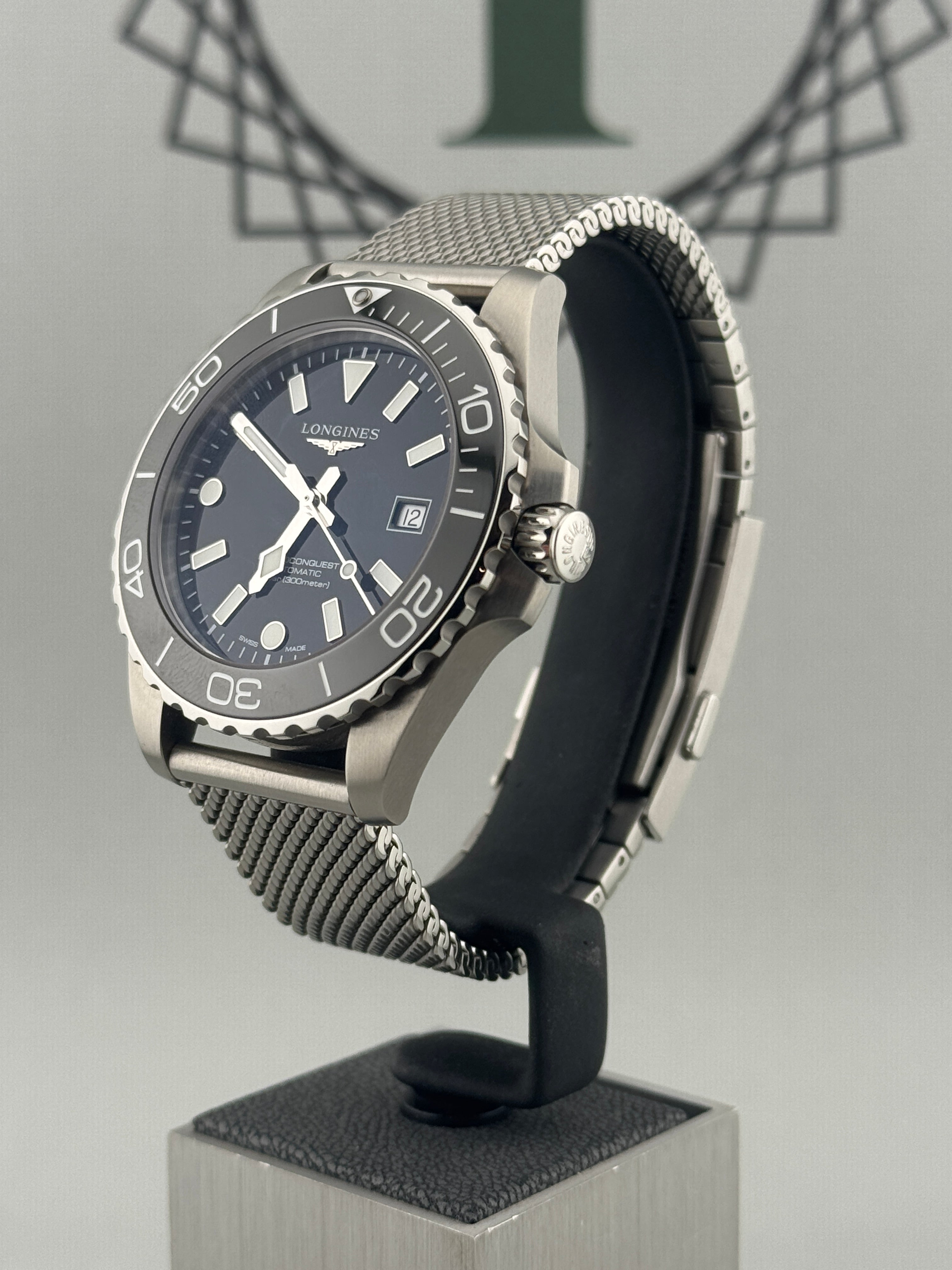 2026 Longines Hydroconquest Auto Black 42mm L3.788.4.70.6 Full Set + Warranty to 2031