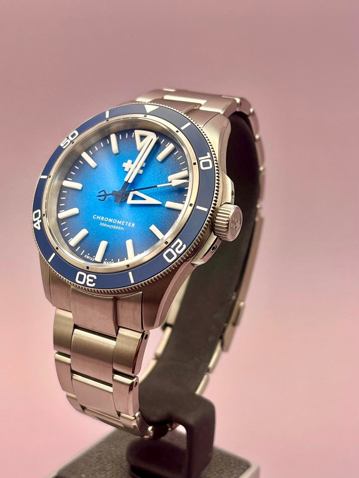 2025 Christopher Ward C60 Trident Lumiere Blue - 41mm - Titanium - Full Set - TimeTribe