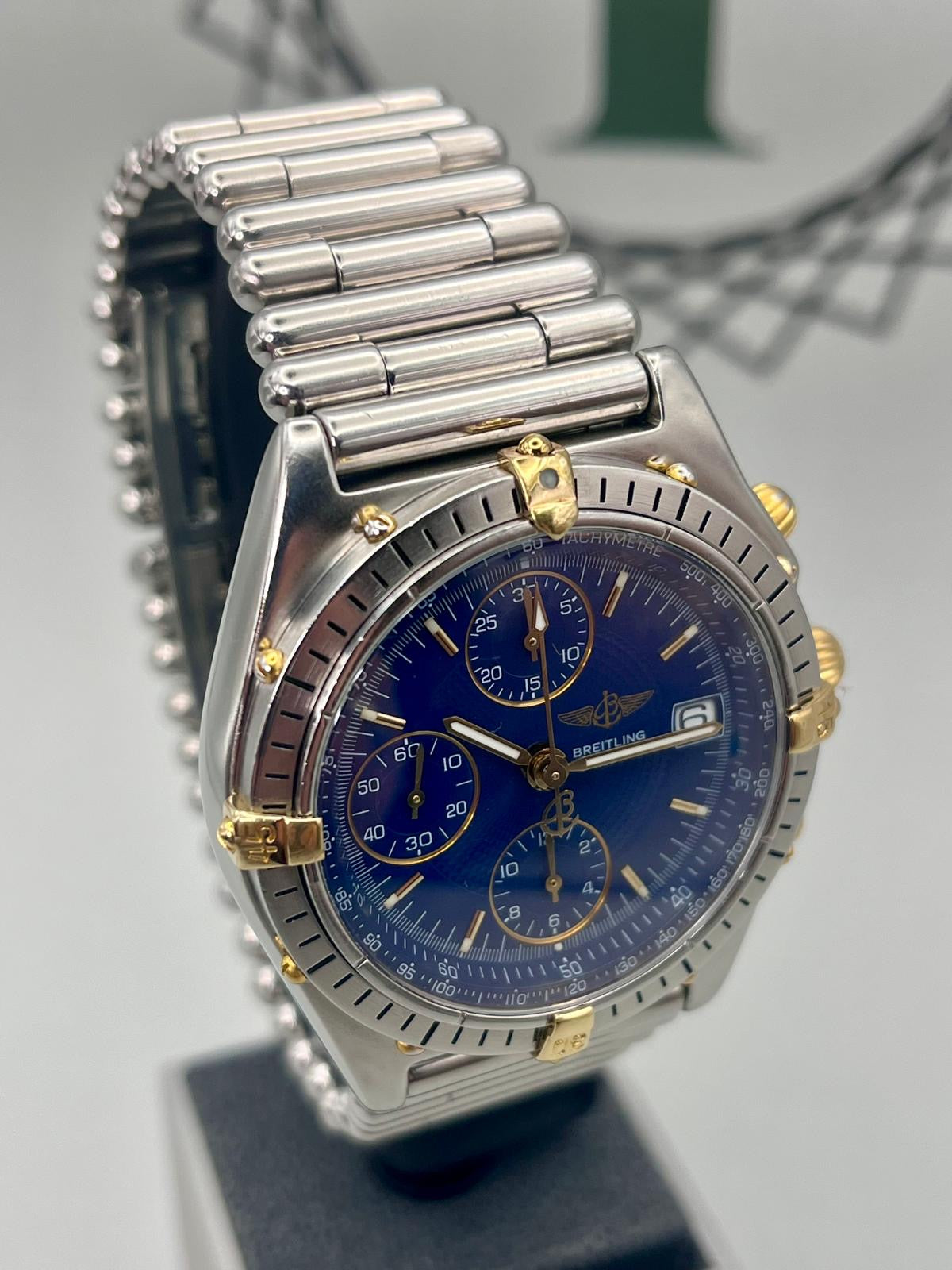 Breitling B13047 Chronomat Steel & 18K Gold 39mm Recently Serviced