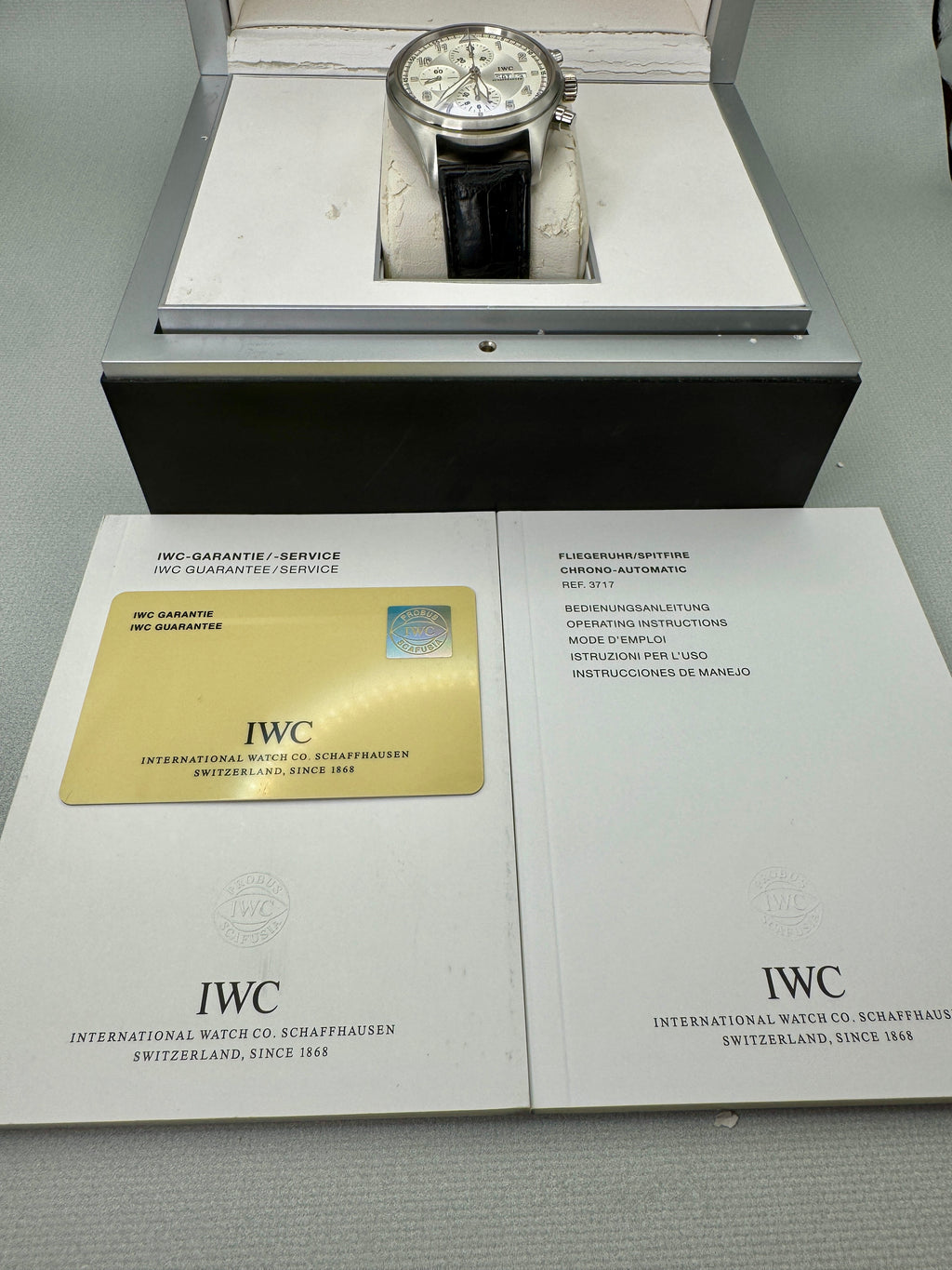 IWC Pilot Spitfire Chrono 42mm IW371702 MINT Full Set & Serviced
