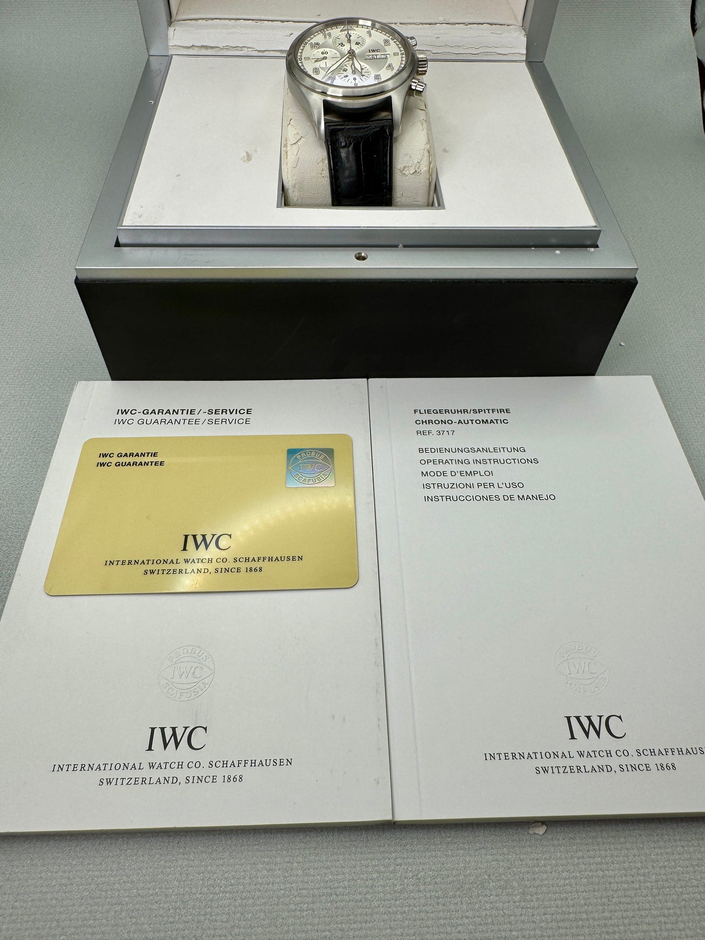 IWC Pilot Spitfire Chrono 42mm IW371702 MINT Full Set & Serviced