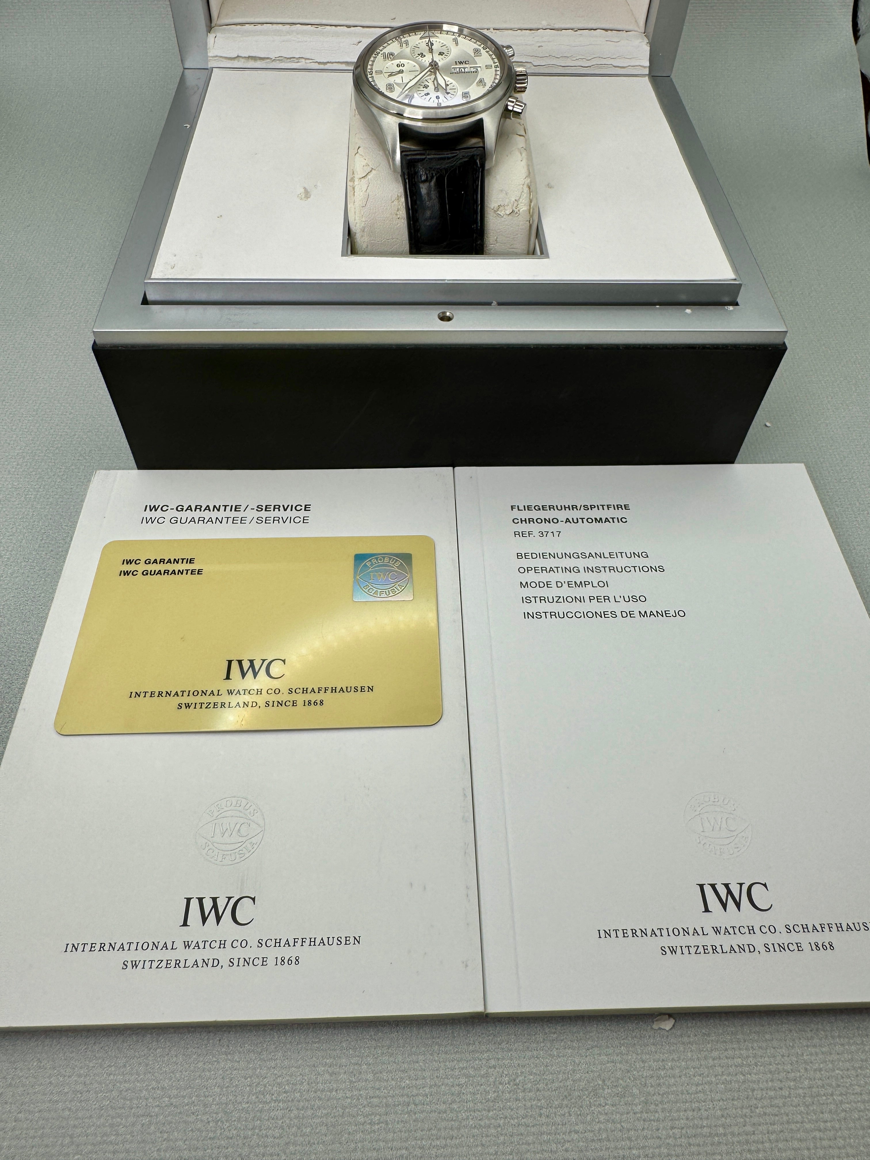 IWC Pilot Spitfire Chrono 42mm IW371702 MINT Full Set & Serviced
