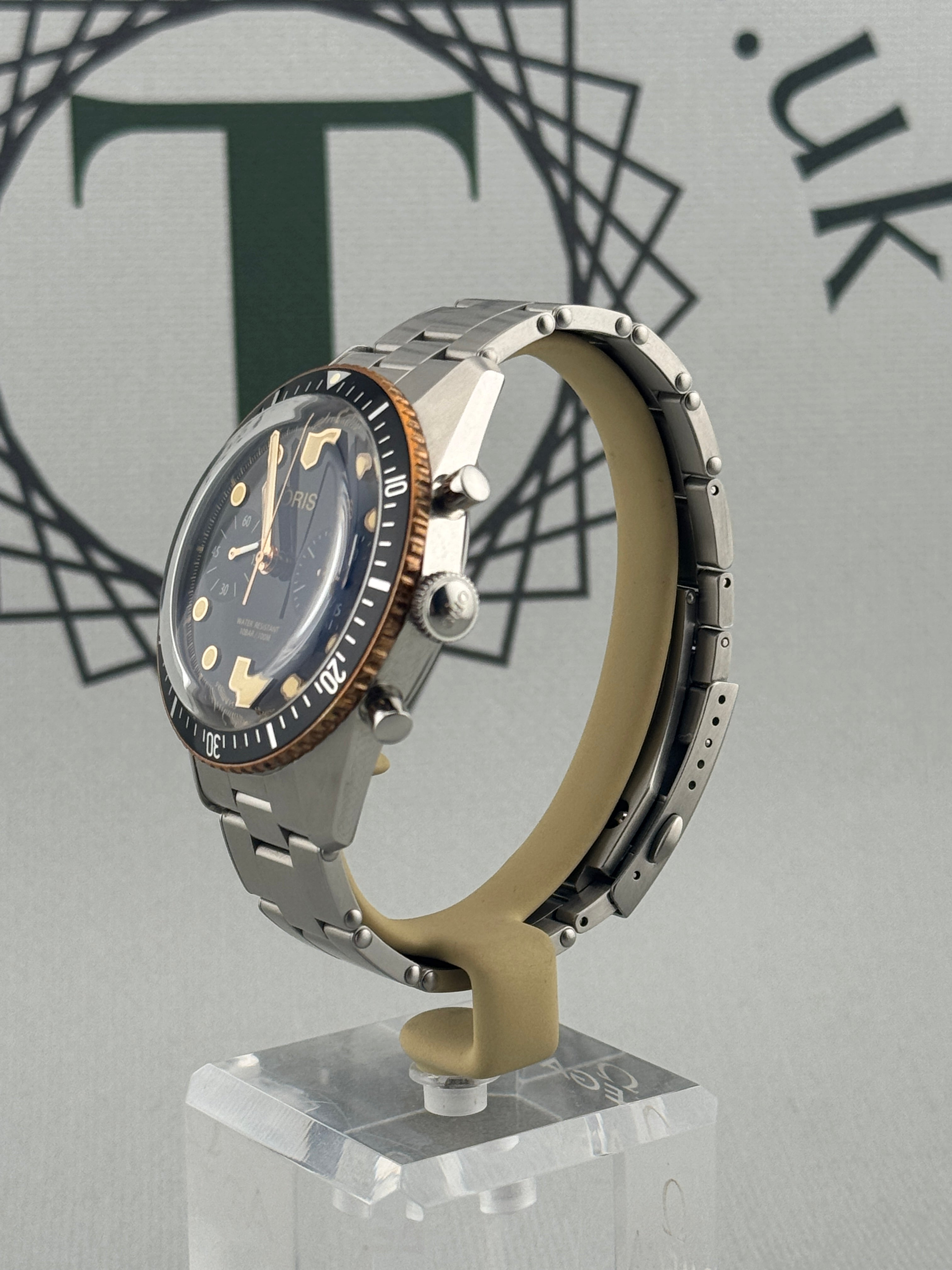 Oris Diver 65 Chronograph Full Set 42mm Ref 01 7771 7744 4354 PX Welcome