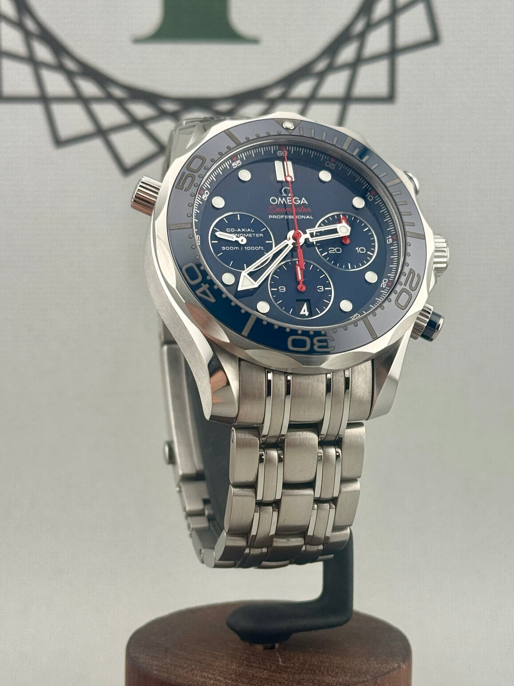 2017 Omega Seamaster Diver 300 Chrono 44mm 212.30.44.50.03.001 Full Set PX Poss