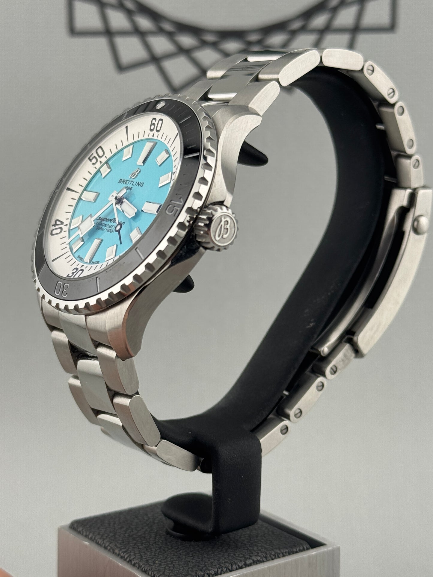 2022 Breitling Superocean Automatic Turquoise 44m A17376 Full Set PX Welcome