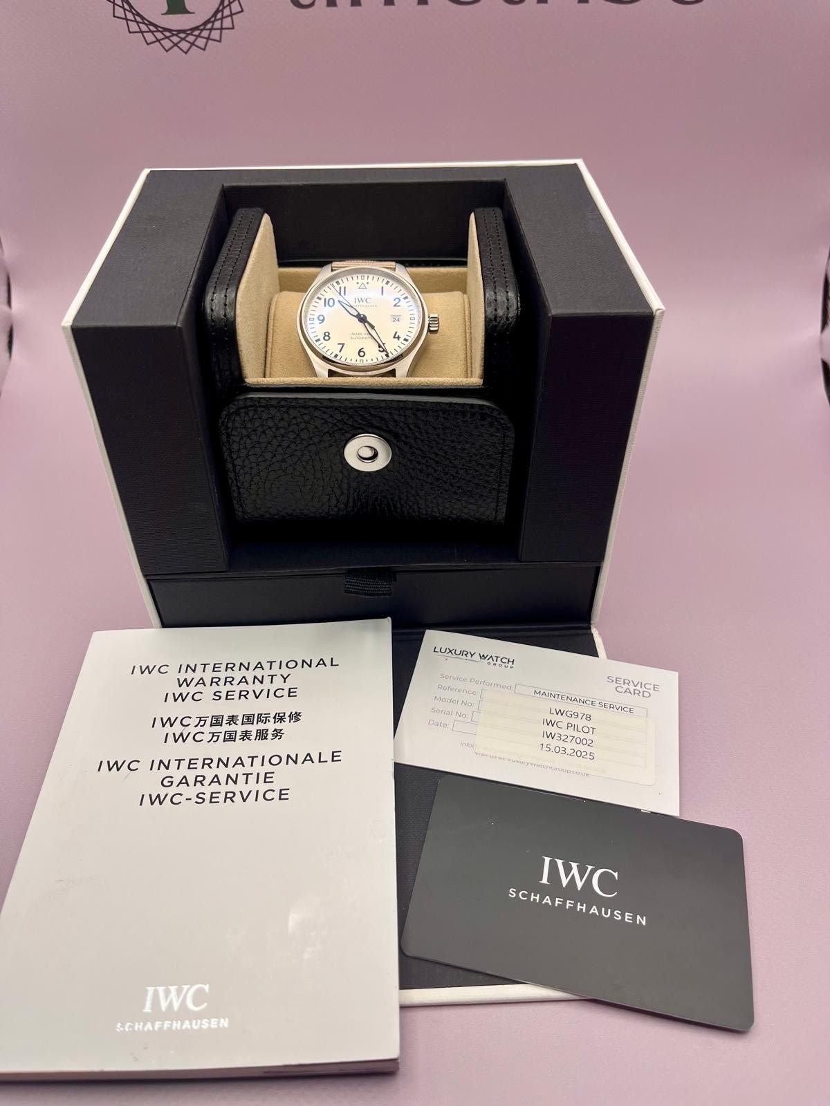 IWC Pilot Mark XVIII - 40mm - White Dial - IWC327002 - Full Set - TimeTribe