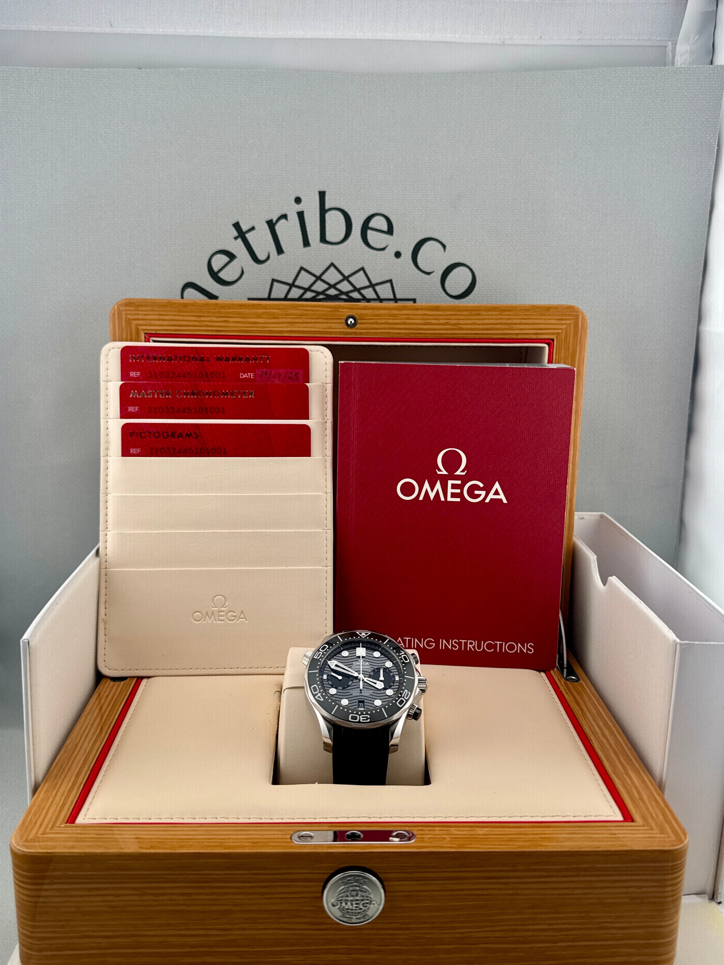 2025 Omega Seamaster 300 Chrono 210.32.44.51.01.001 Full Set PX/Finance