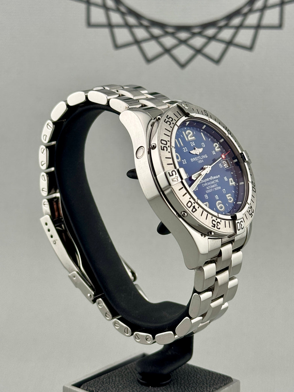 2005 Breitling Superocean A17360 42mm Blue Dial Full Set Part X/Finance Possible