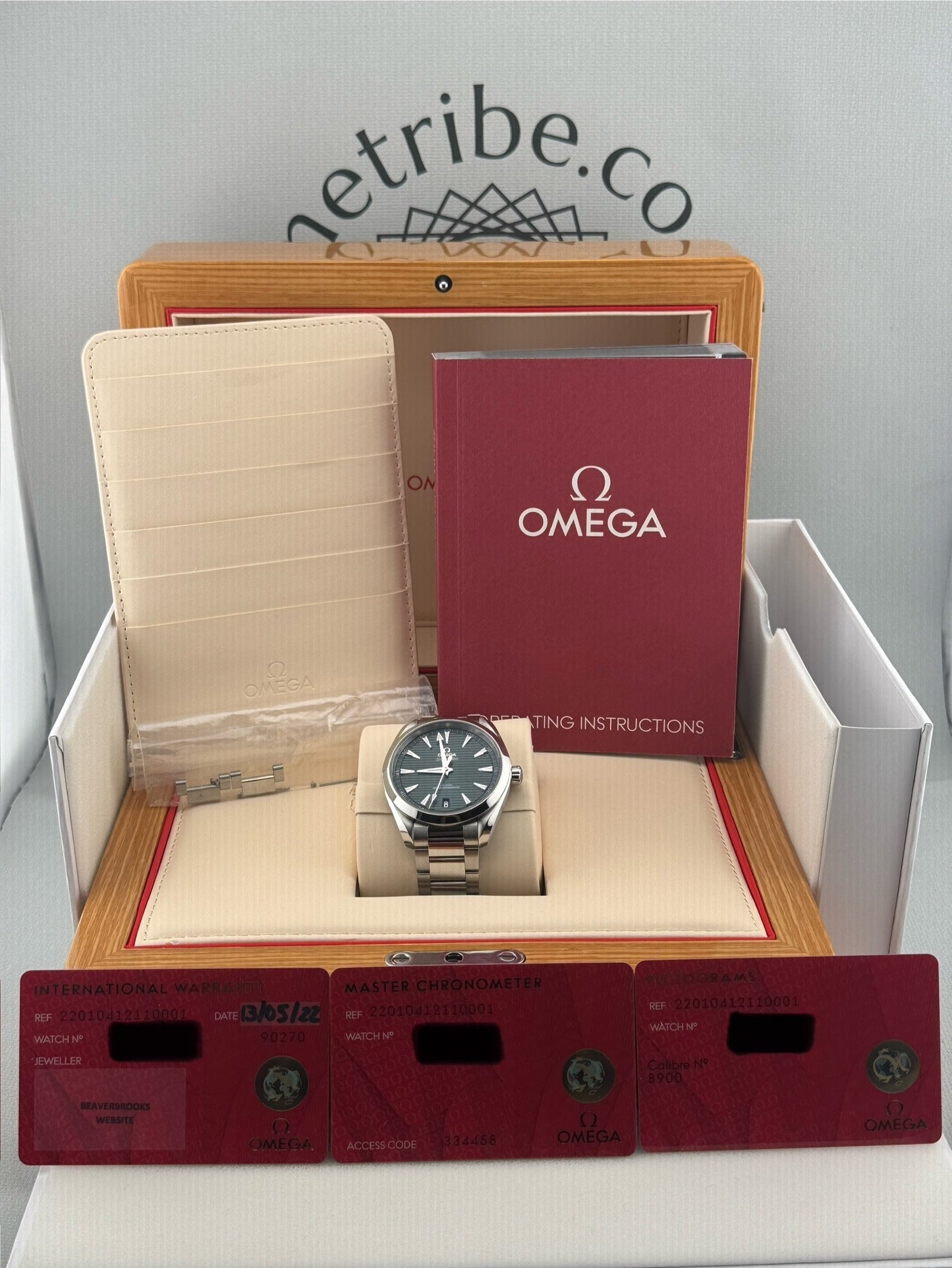 2022 Omega SeaMaster AquaTerra Green Dial 41mm 220.10.41.21.10.001 Auto PX Poss