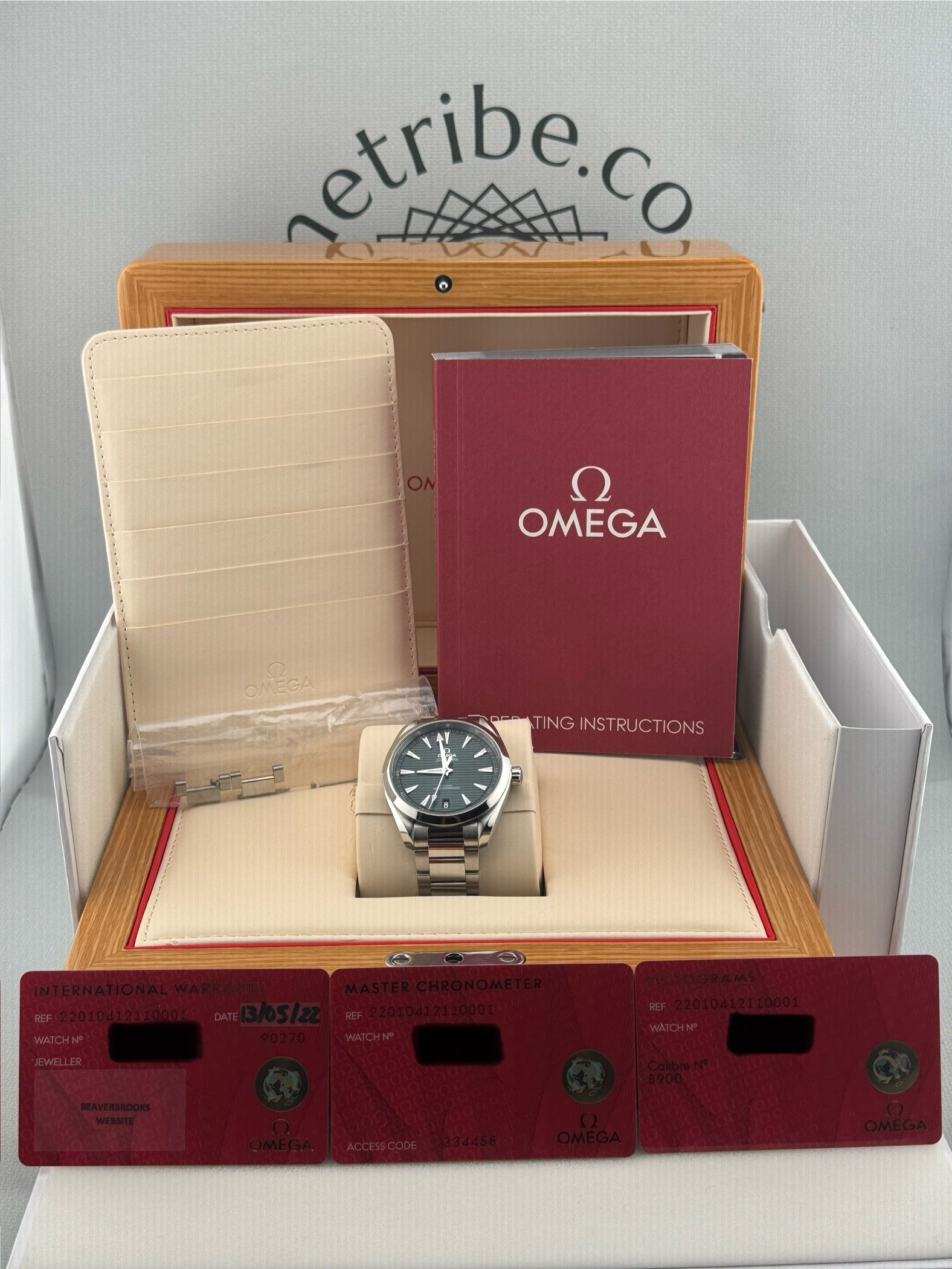 2022 Omega SeaMaster AquaTerra Green Dial 41mm 220.10.41.21.10.001 Auto PX Poss
