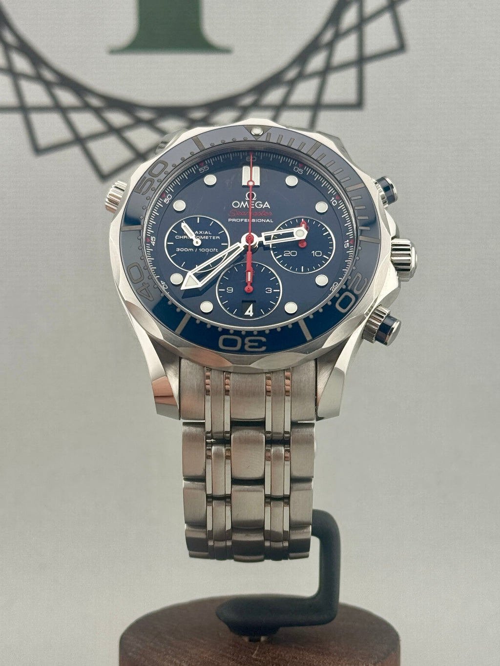 2017 Omega Seamaster Diver 300 Chrono 44mm 212.30.44.50.03.001 Full Set PX Poss