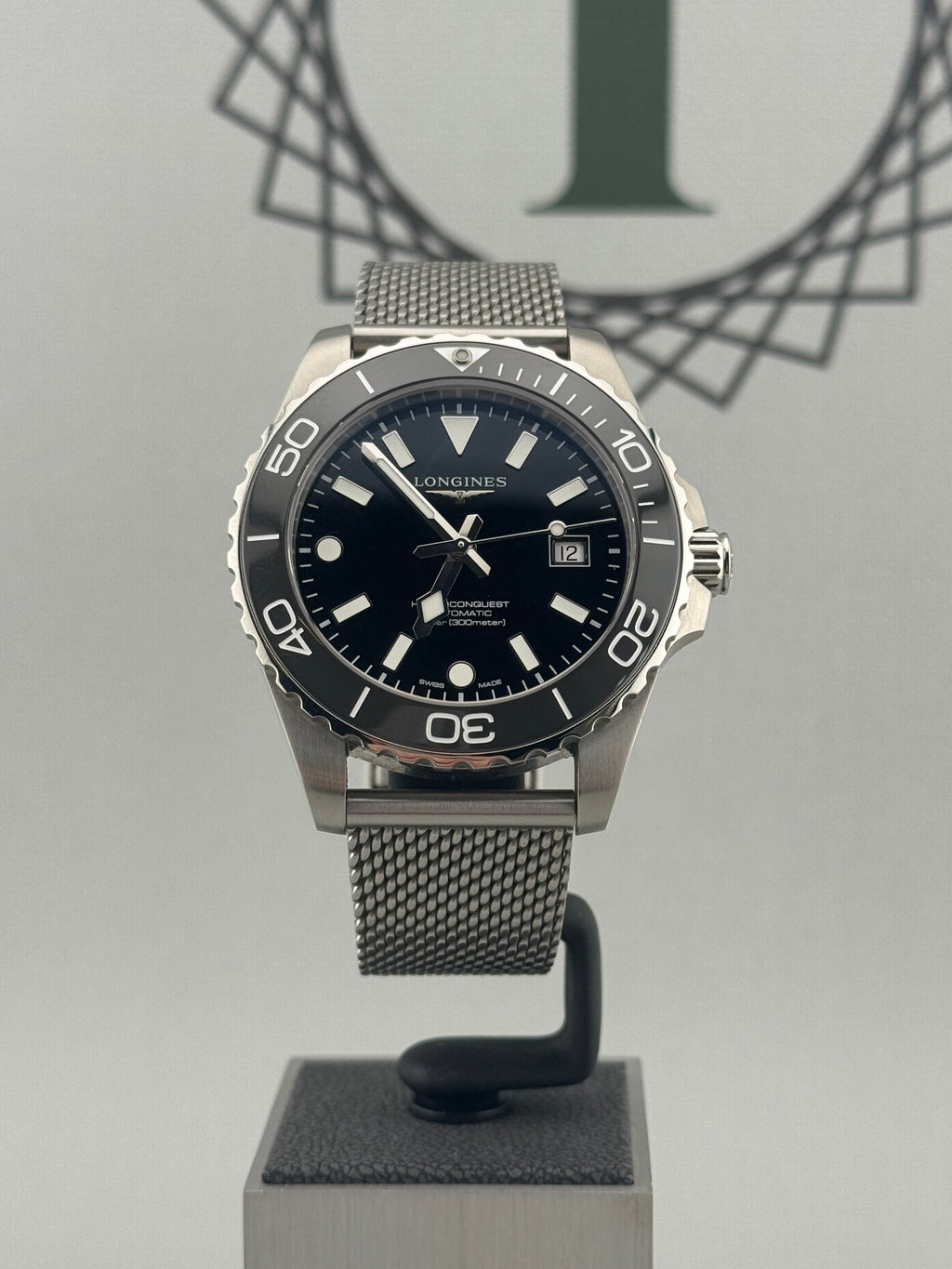 2026 Longines Hydroconquest Auto Black 42mm L3.788.4.70.6 Full Set + Warranty to 2031
