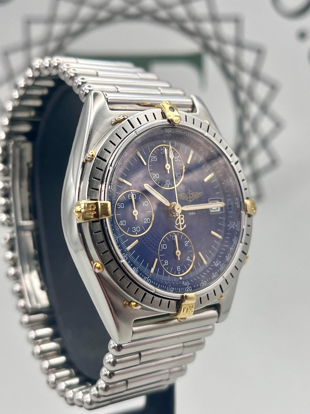 Breitling B13047 Chronomat Steel & 18K Gold 39mm Recently Serviced