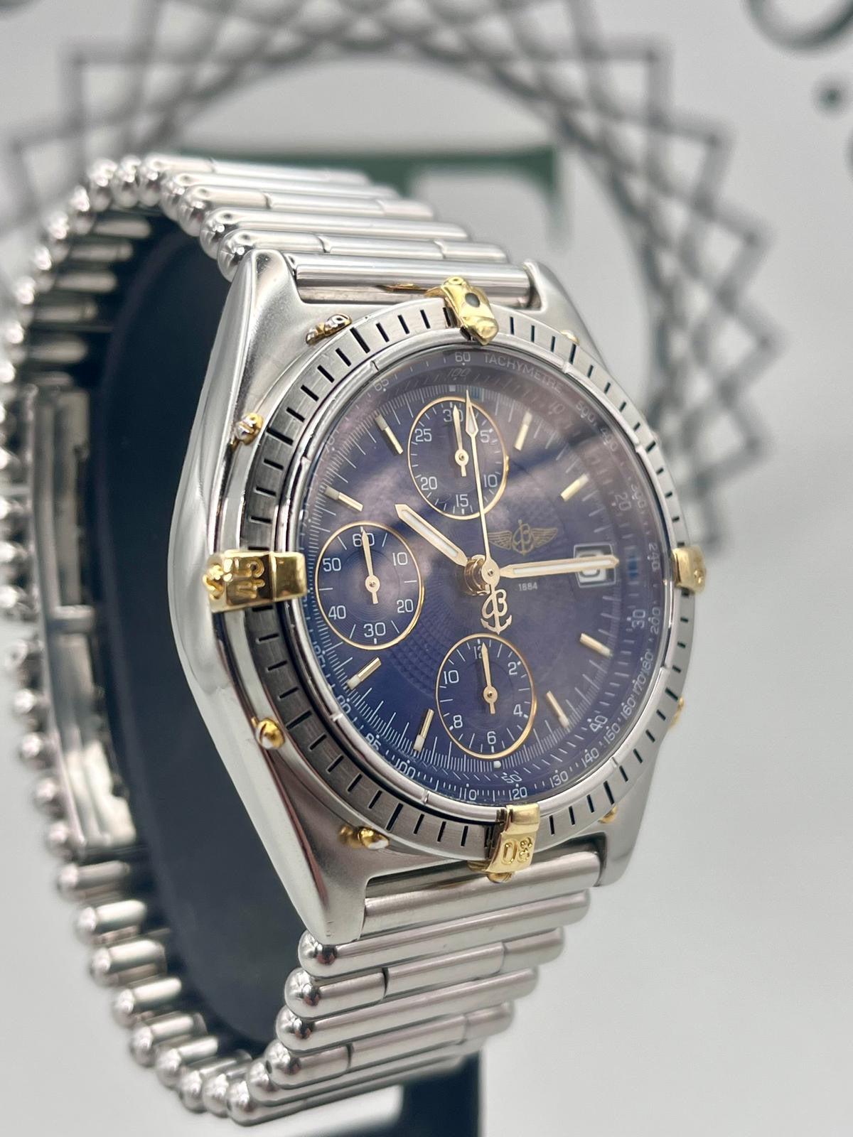 Breitling B13047 Chronomat Steel & 18K Gold 39mm Recently Serviced